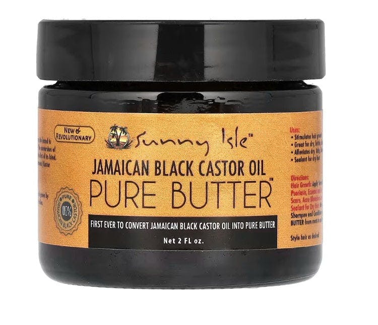 Sunny Isle Black Jamaican Castor Oil Pure Butter 2Oz