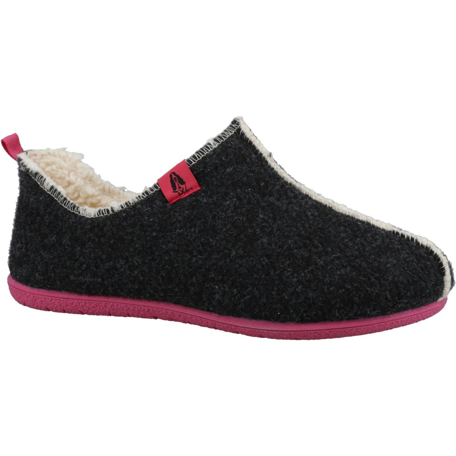Hush Puppies Women's Good Recycled Rpet Polyester Charcoal Slippers - Size 3
