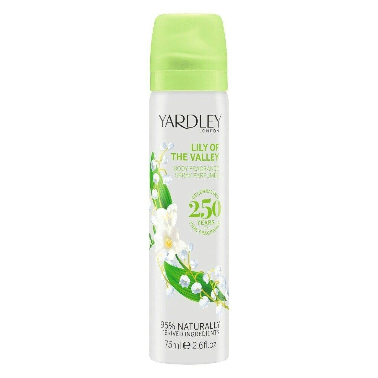 6 x YARDLEY LONDON LILY OF THE VALLEY BODY SPRAY 75ml - Image 22