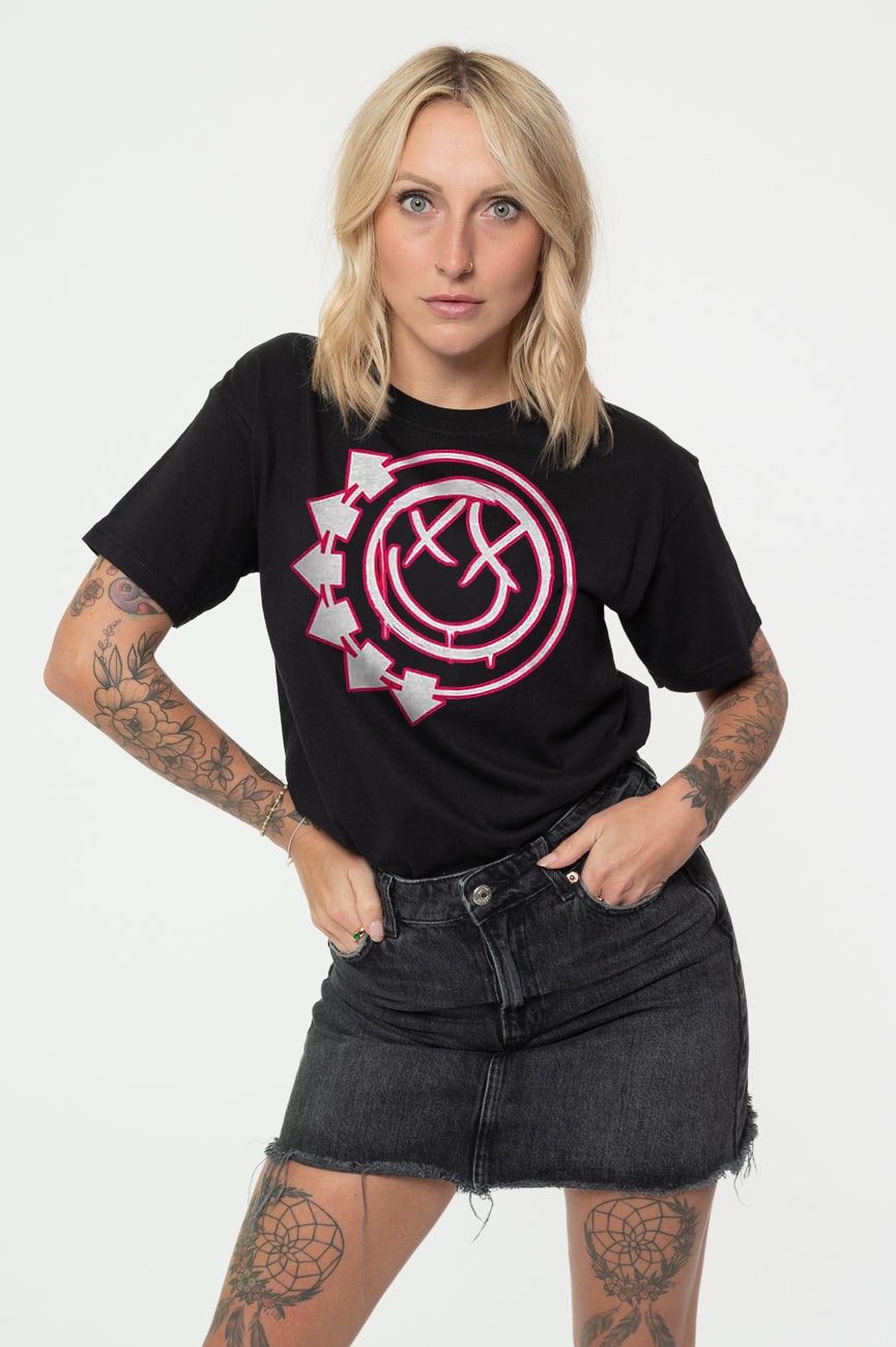 Paradiso Clothing Unisex Black Paradiso Blink-182 Six Arrow Smile T Shirt - M