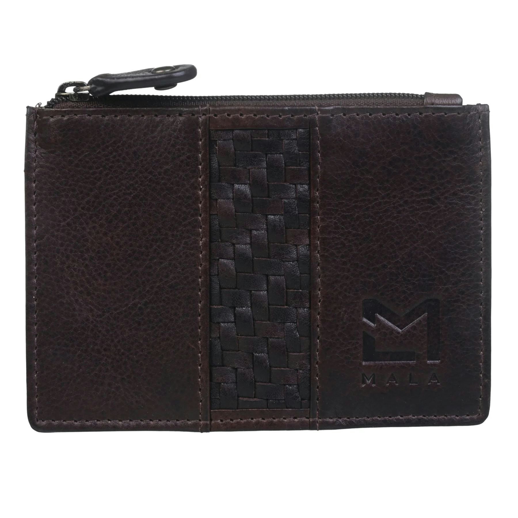 Mala Leather Brown Oxford Card And Coin Purse – Genuine Leather