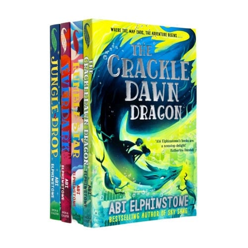 Simon & Schuster The Unmapped Chronicles 4 Book Set Rumblestar, Jungledrop, The Crackledawn Dragon, Everdark