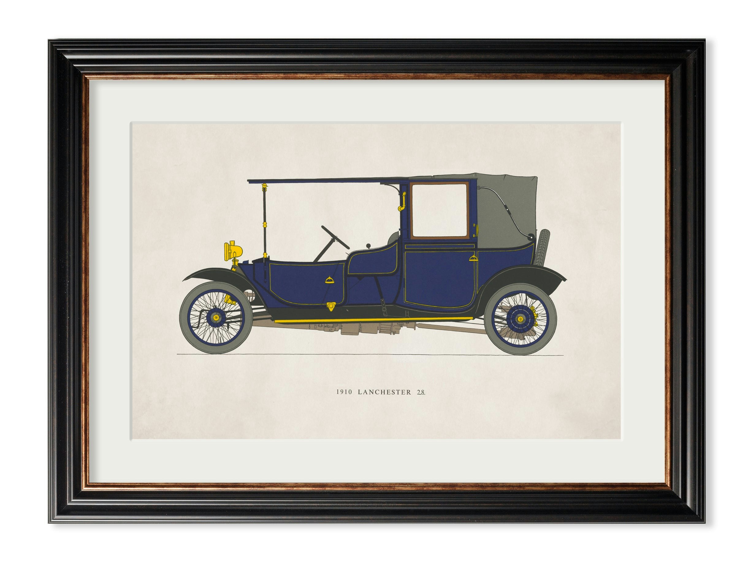 Rackhams 1910 Lanchester 28 - 50 X 70Cm - York Slim