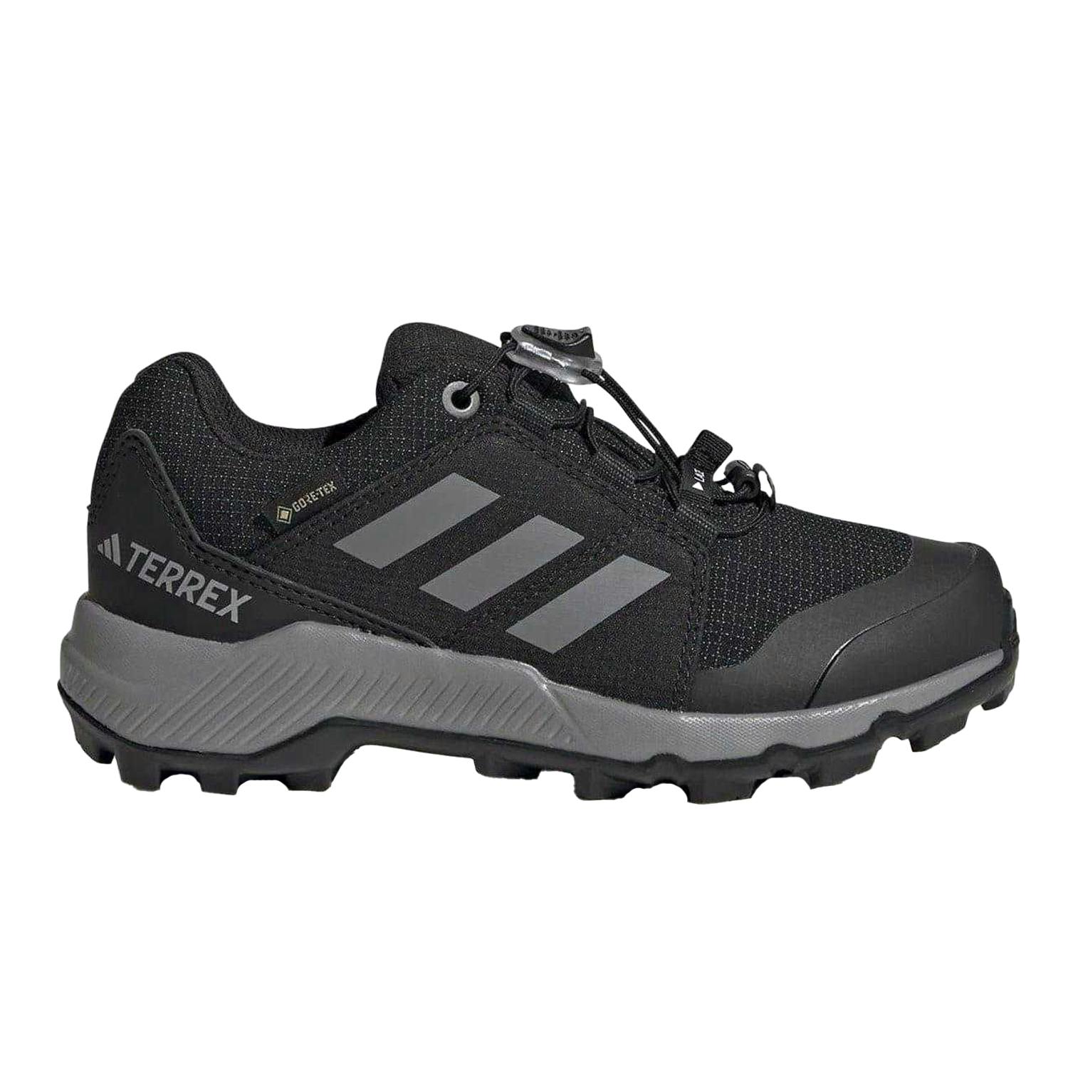Adidas Black Kids Terrex Gore-Tex Hiking Shoes - 10.5 Uk Child - 100% Mixed