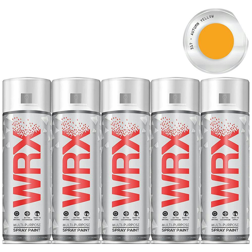 Rackhams Yellow 3X Wrx Autumn Spray Paint 400Ml - Image 7