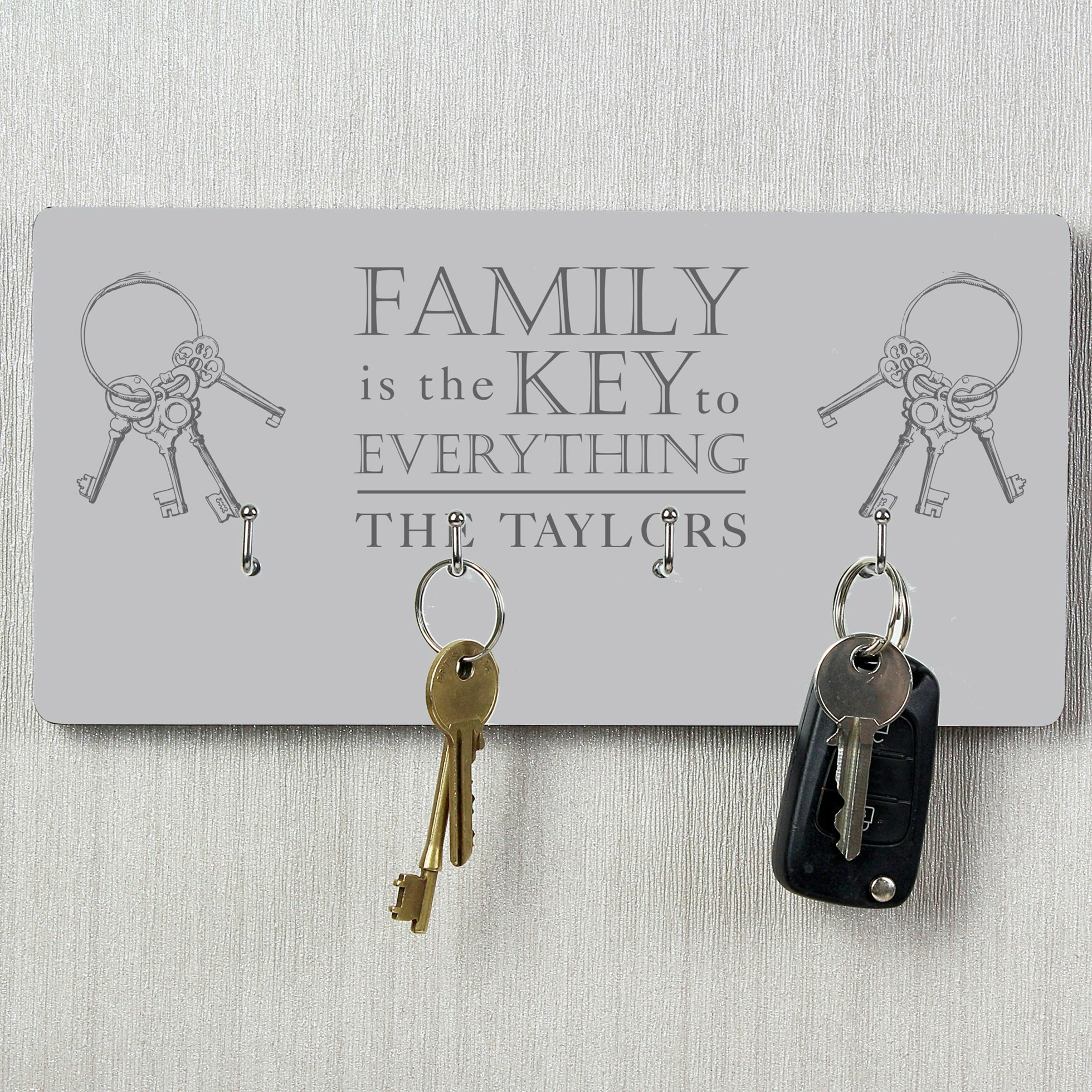 Rackhams Personalised Family Key Hooks
