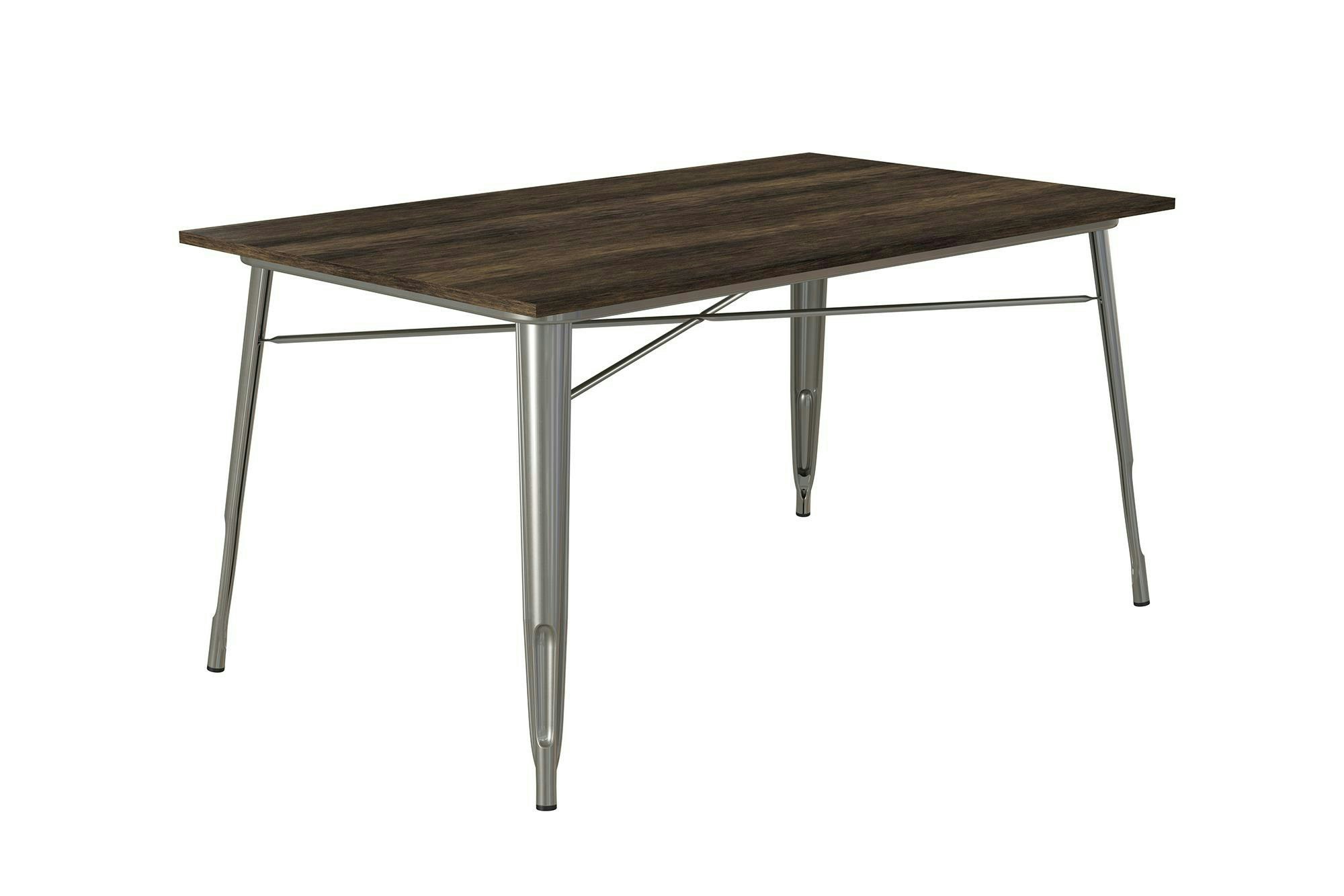 Dorel Home Grey Fusion Rectangular Dining Table Antique Gun Metal