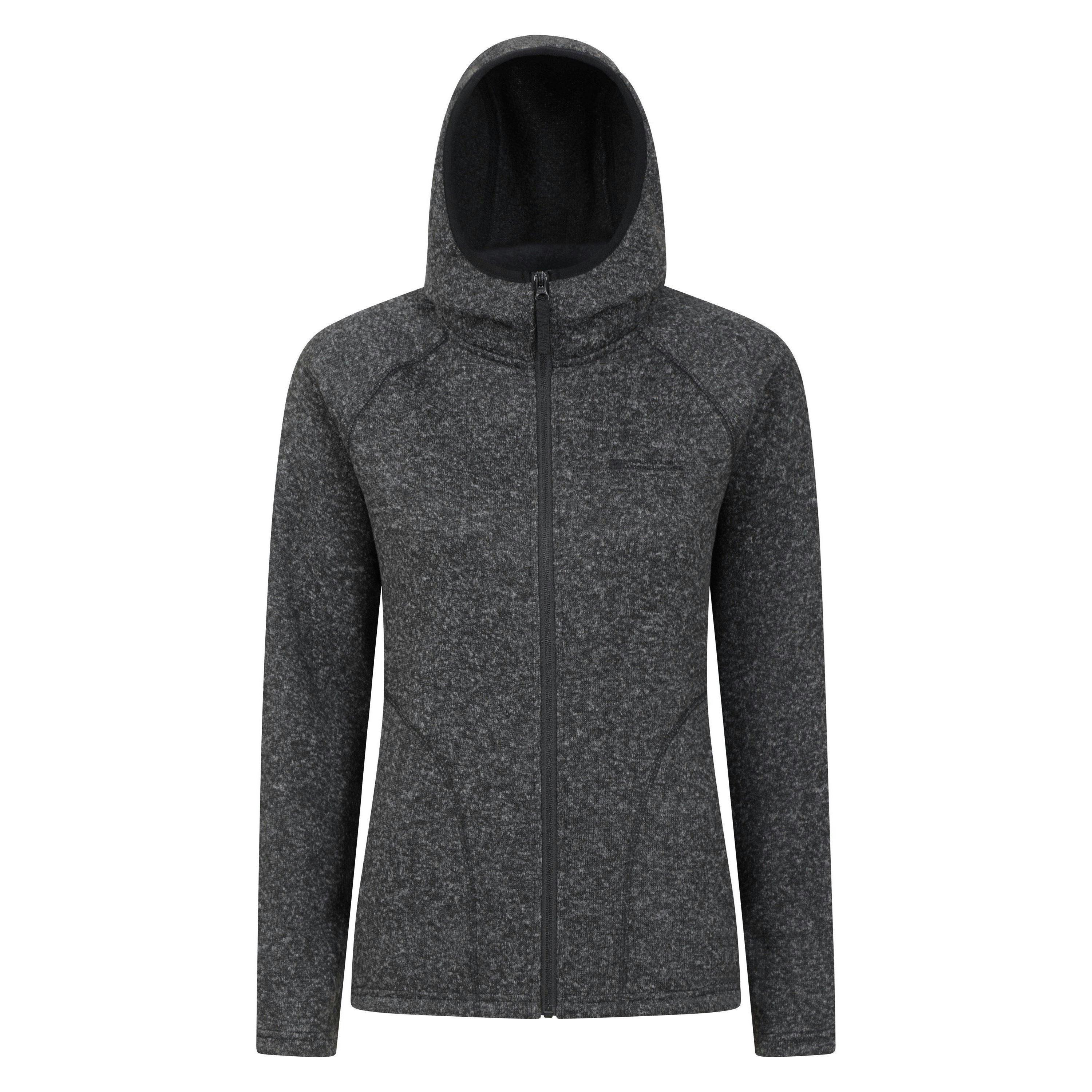 Mountain Warehouse Women's Black / Nevis Full Zip Hoodie - 20 Uk - 100% Polyester