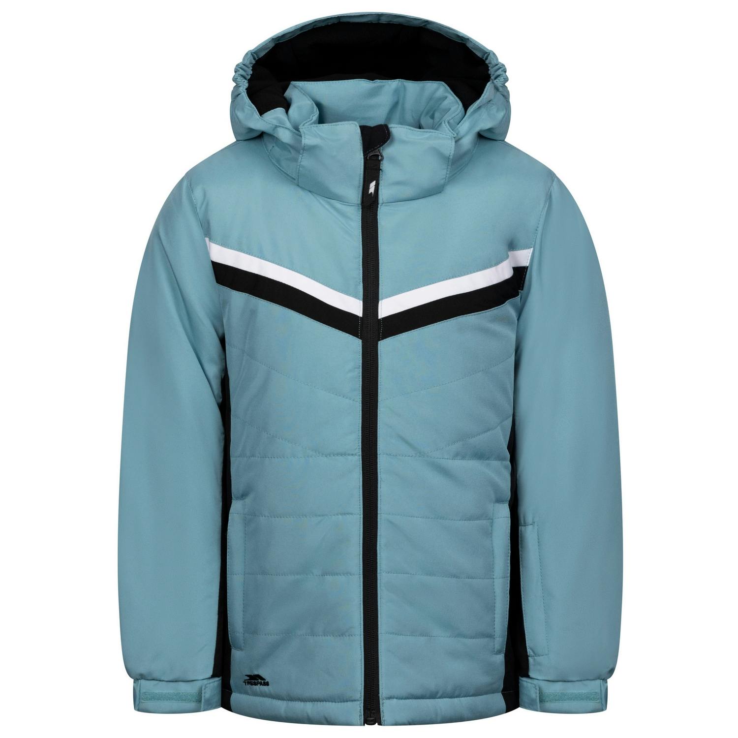 Trespass Girls Blue Amaya Ski Jacket - Jade - 5-6 Years - Jade - 100% Polyester