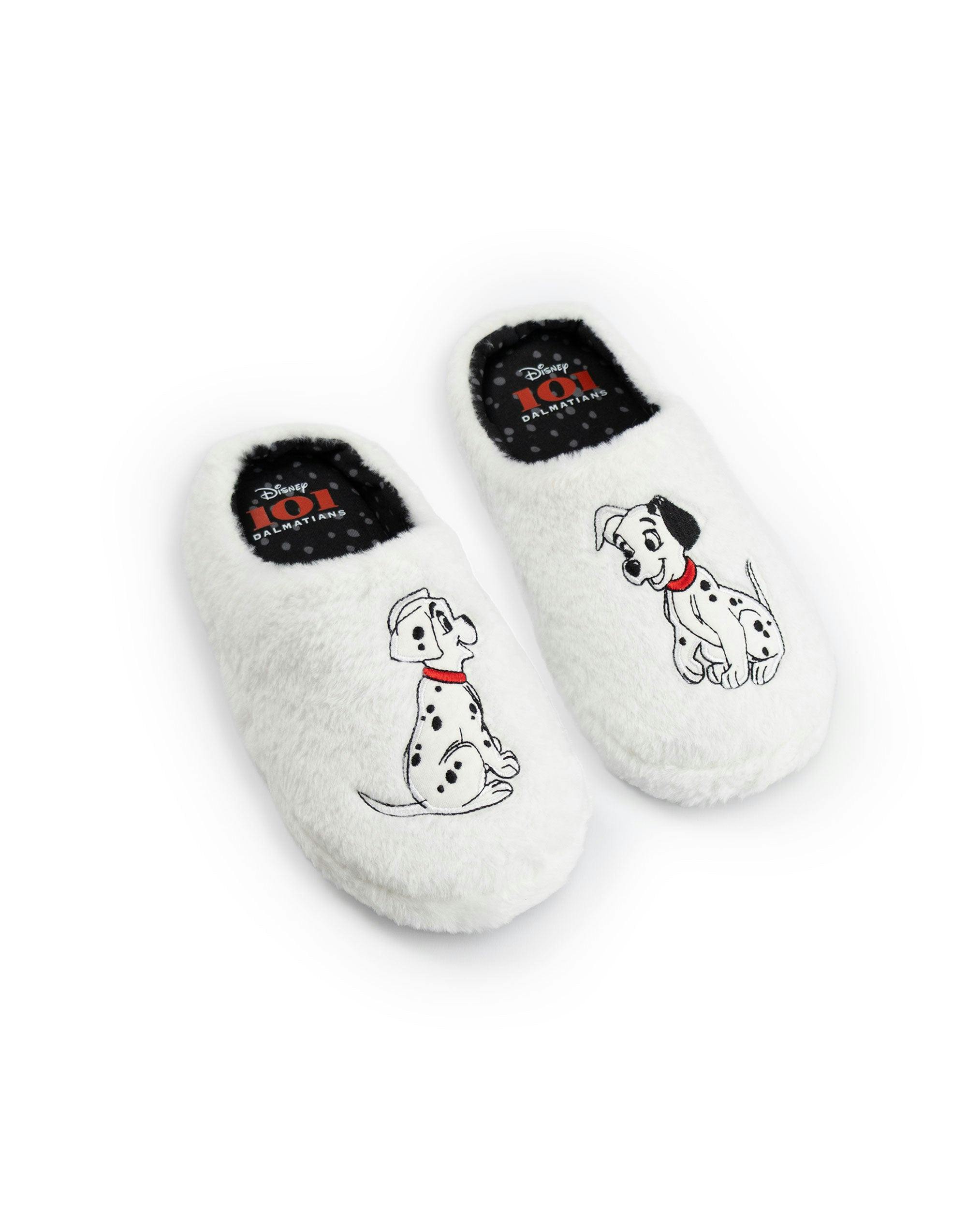 Vanilla Underground Women's White Disney 101 Dalmatians Mule Slippers - 7-8 Uk