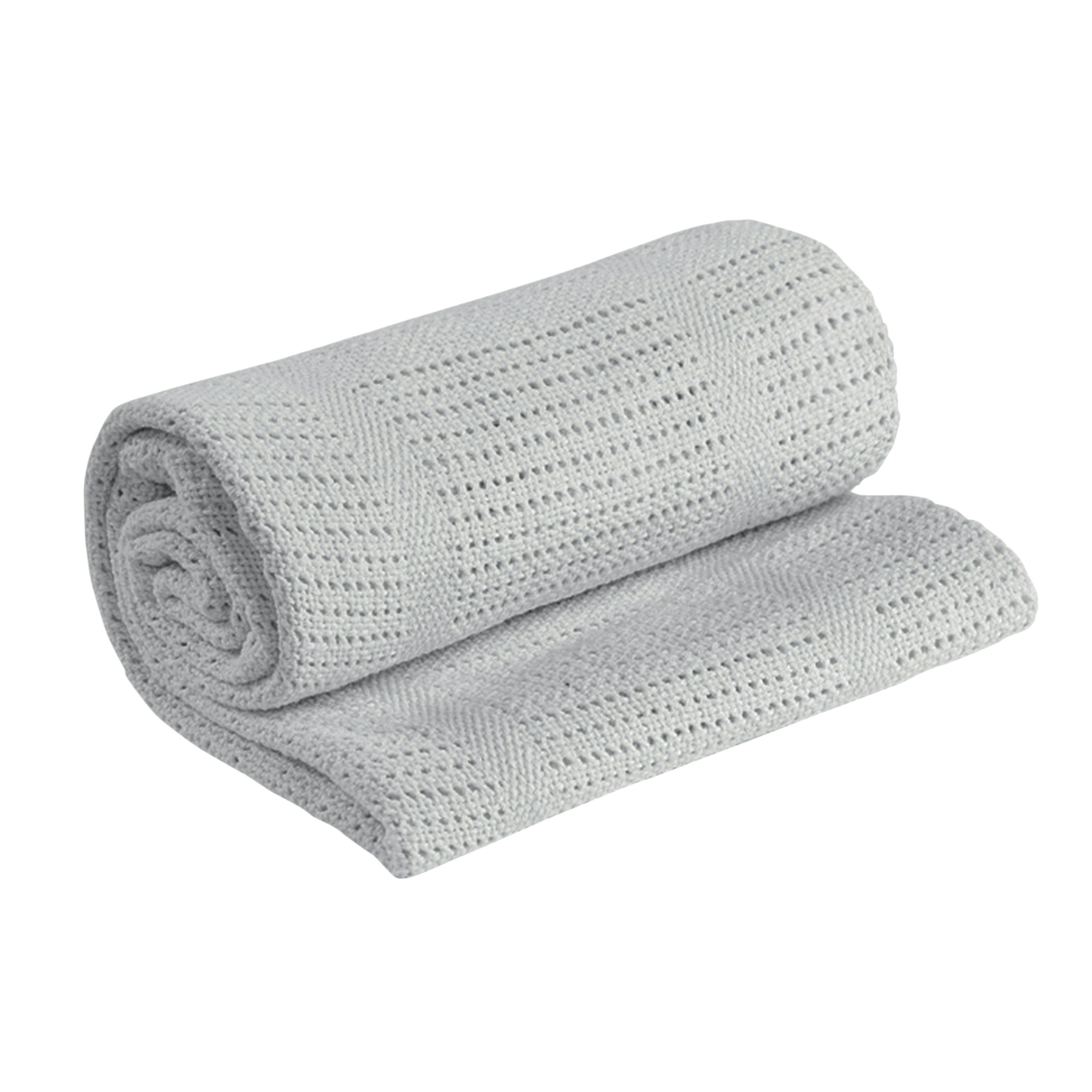My Little World Grey Soft Baby Cellular Blanket - 75Cm X 90Cm - 75Cm X 90Cm - Cellular Blanket