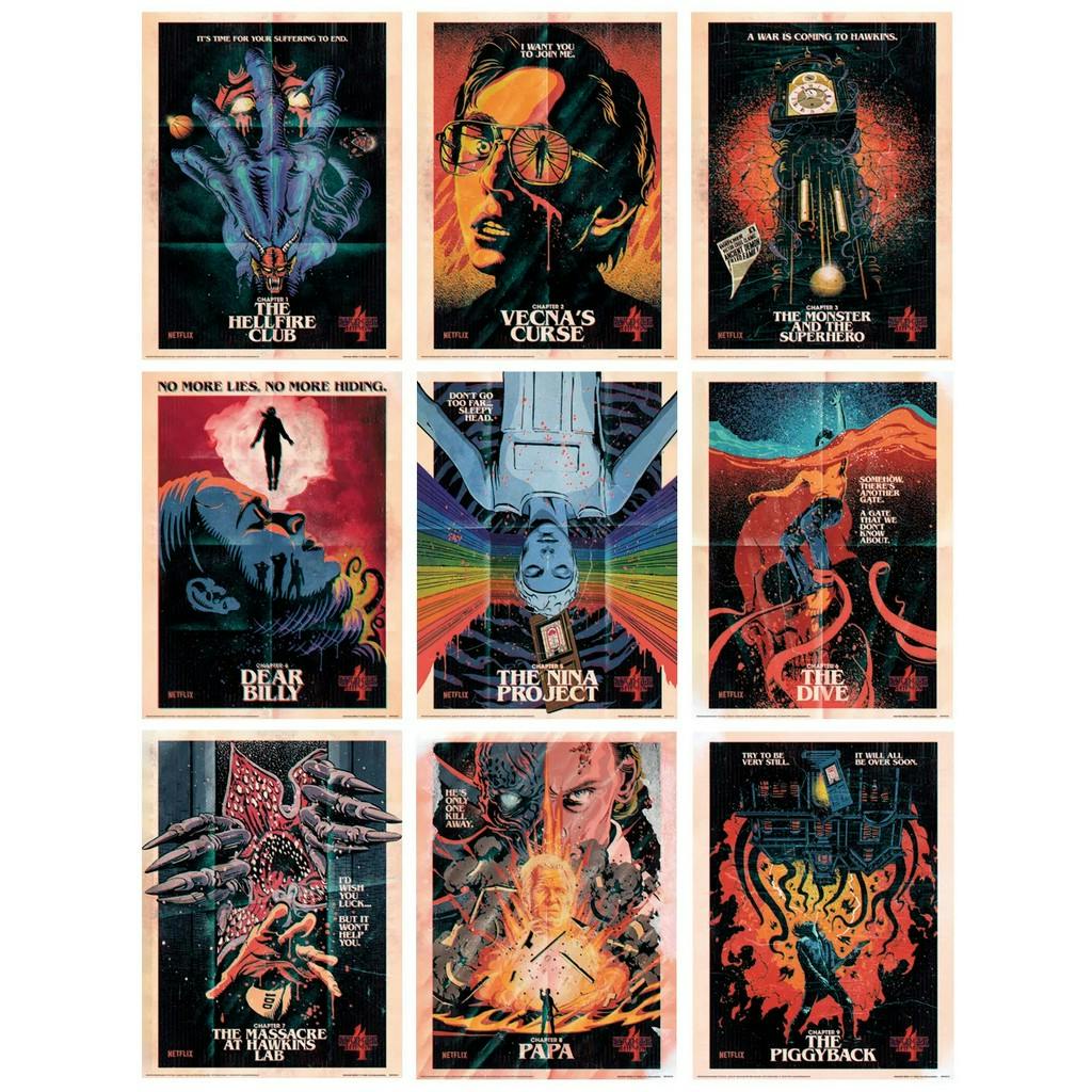 Rackhams Season 4 Print Set (Pack Of 9) - Multicoloured - 40Cm X 30Cm - Multicoloured