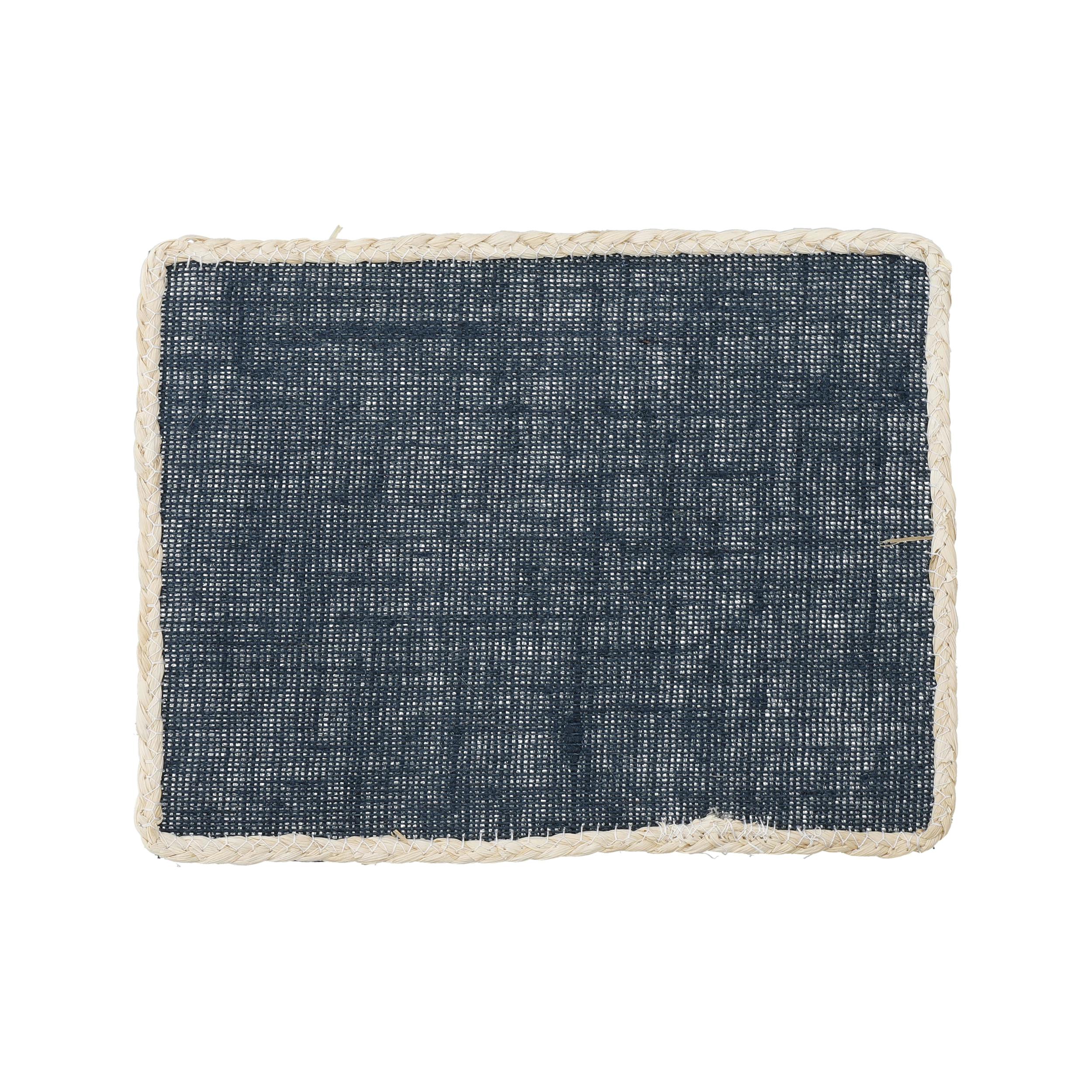 Rackhams Blue Set Of 4 Hessian Placemats - Jute - Placemats And Coasters