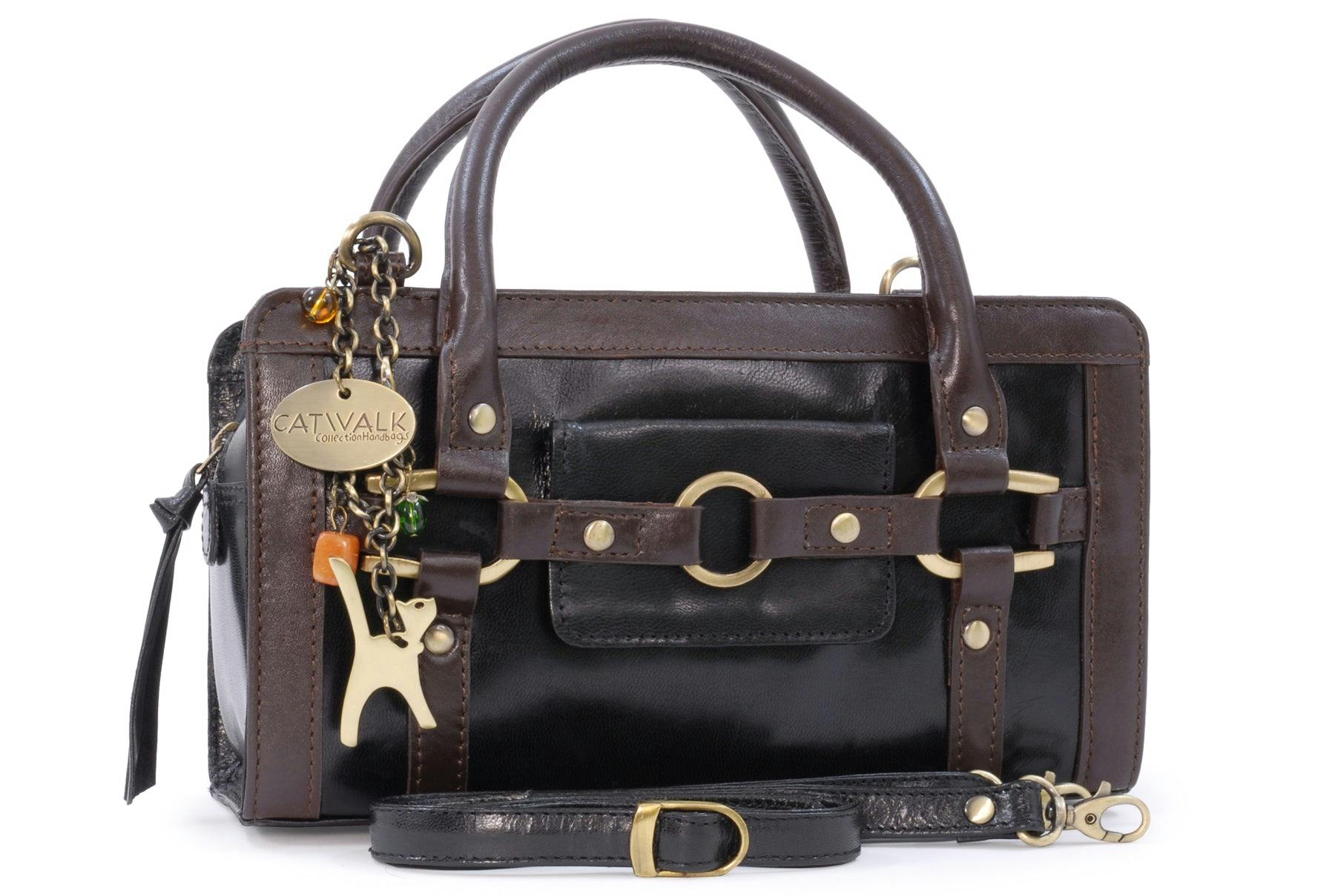 Catwalk Collection Handbags Black Roma - Handbag