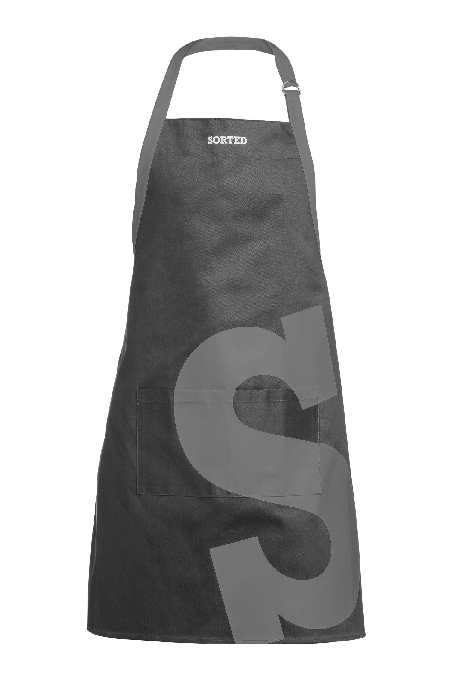 Photos - Safety Equipment Rackhams Black And Grey Logo Sorted Apron