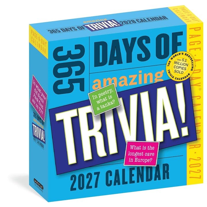 365 Days Of Amazing Trivia Desk Calendar 2027 - Image 4