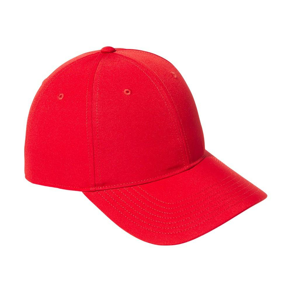 Adidas Red 6 Panel Baseball Cap - Team College - Team College - One Size - 100% Recycled Polyester