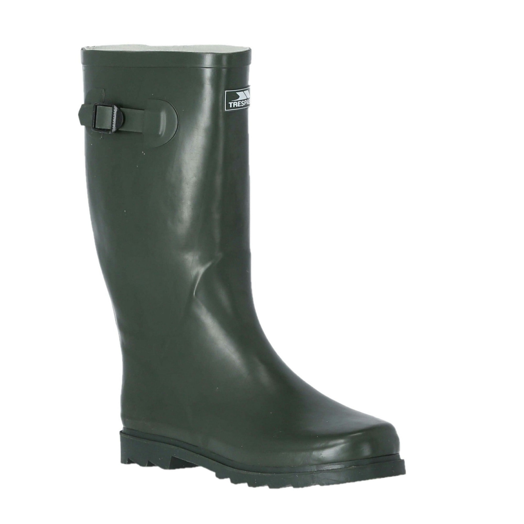 Trespass Men's Recon X Waterproof Rubber Wellington Boots - Marsh - 4 Uk - Marsh - 100% Rubber