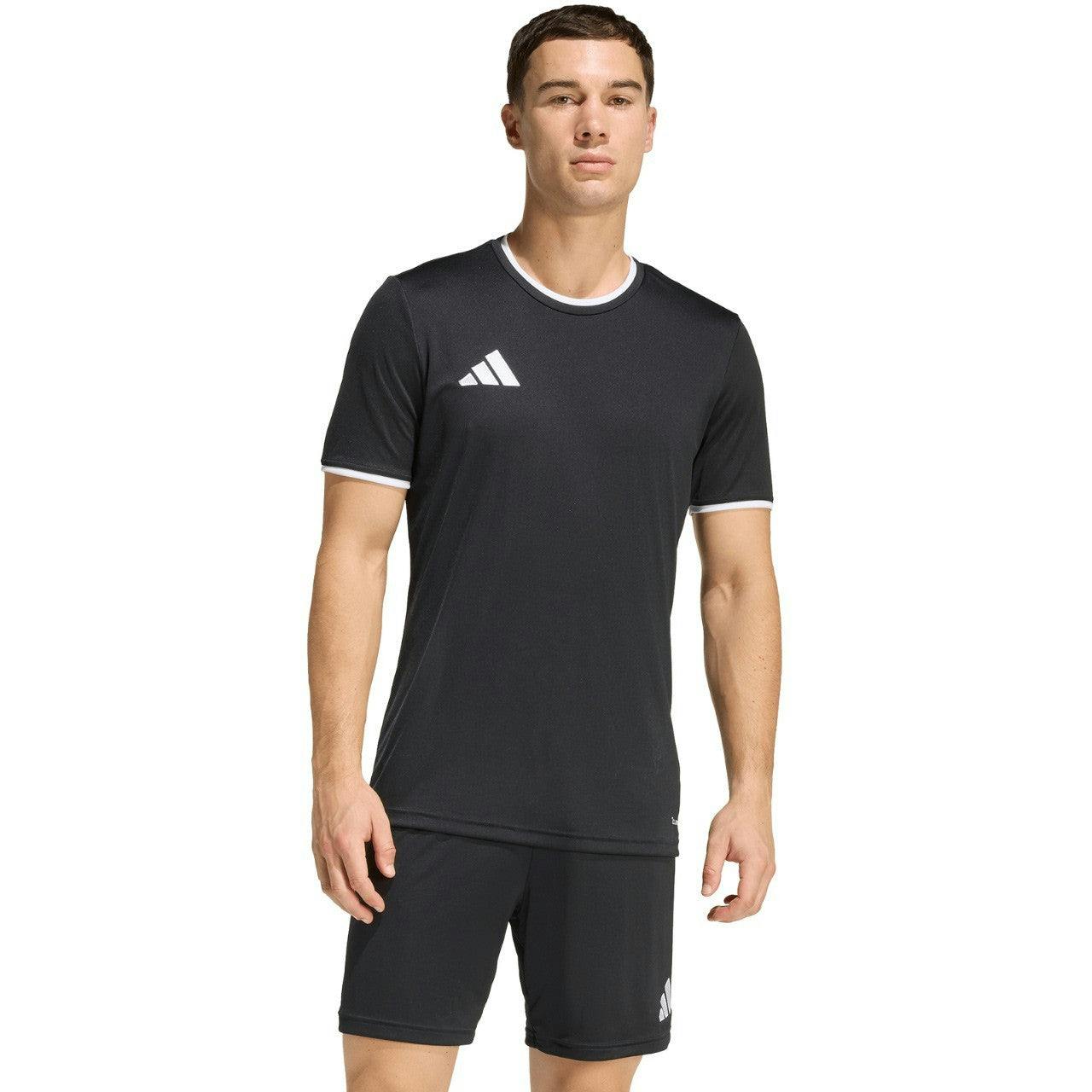 Adidas Men's Black Entrada 26 Climacool T Shirt Jersey Jz2505 - S