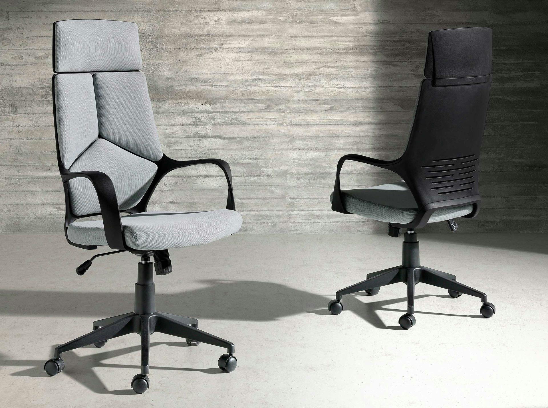Angel Cerdá Light/Grey/Black Office Swivel Chair Fabric And Pvc 4076