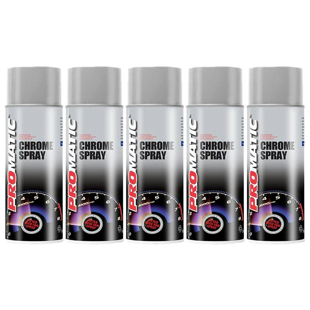 Rackhams 4X Promatic Chrome Spray Paint 400Ml - Image 6