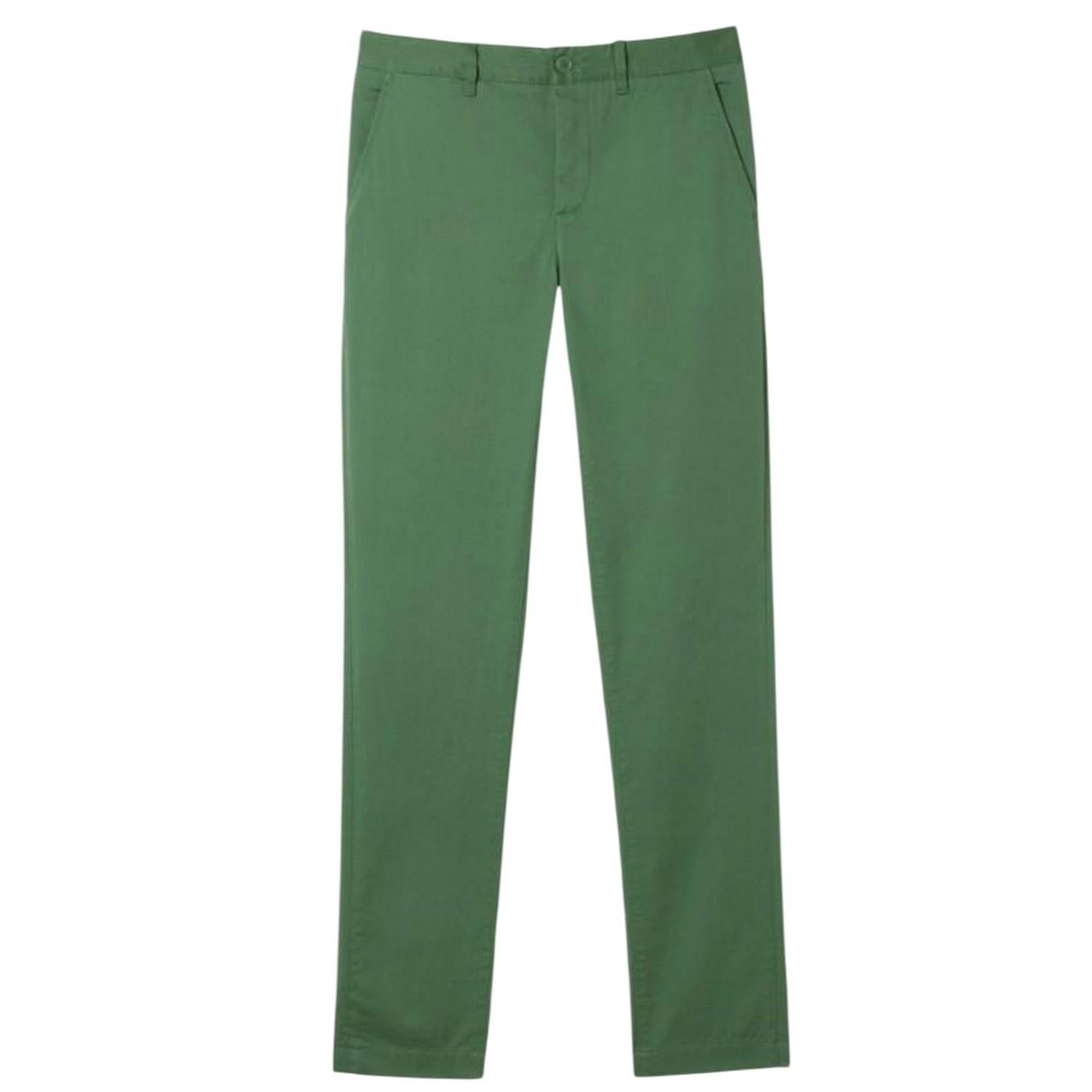 Lacoste Men's Organic Cotton Slim Chinos - Ash - 42L - Ash - 100% Organic Cotton
