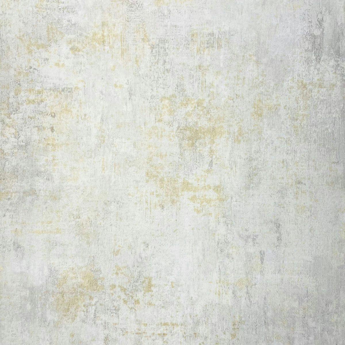 World Of Wallpaper Grey/Gold Industrial Concrete Effect Textured Wallpaper - 10M X 53Cm - 100% Mixed
