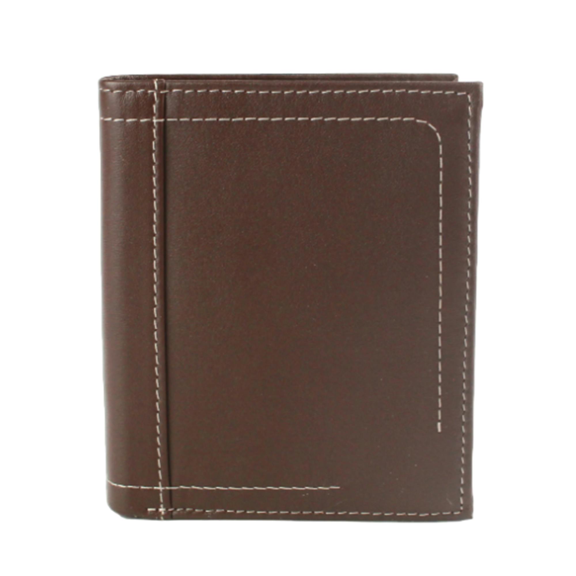 Eastern Counties Leather Men's Brown Isaac Leather Wallet - One Size - 100% Leather