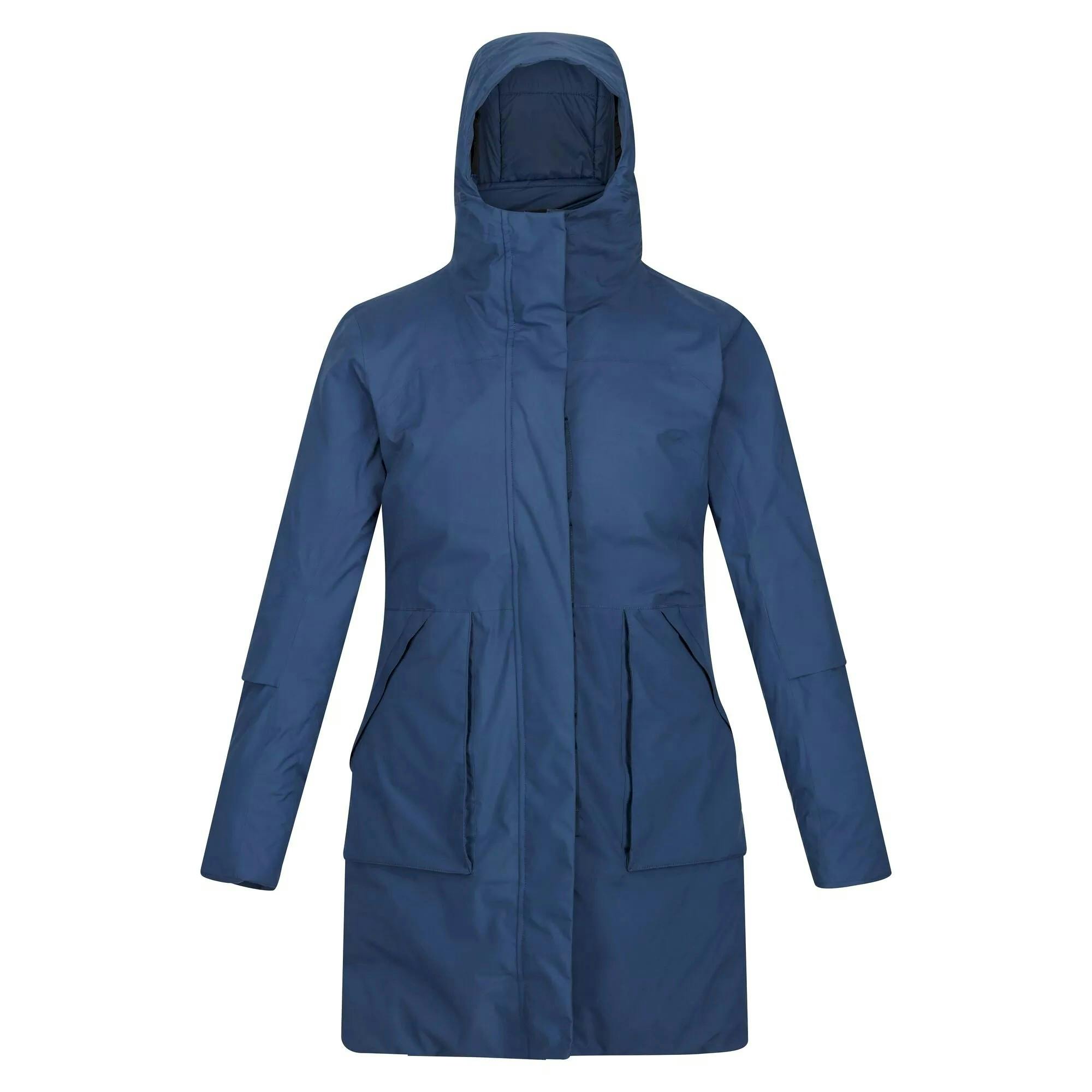 Regatta Women's Dark Yewbank Ii Waterproof Parka - Denim - 12 Uk - Denim - 100% Polyester