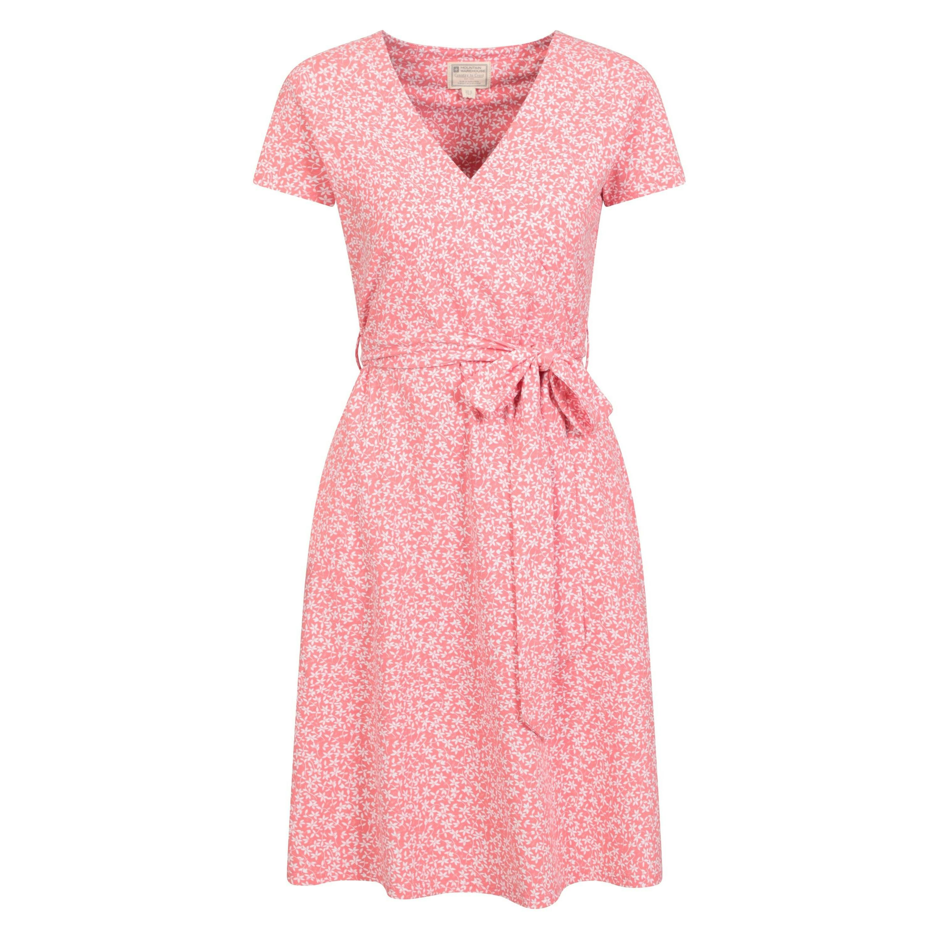 Mountain Warehouse Women's Coral Santorini Daisy Jersey Uv Protection Dress - 14 Uk - 95% Cotton/5% Elastane