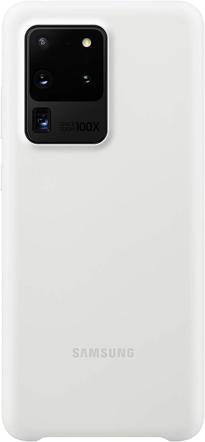 Samsung White Galaxy S20 Ultra Silicone Cover - Ef-Pg988twegeu