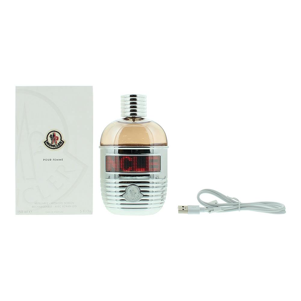 Moncler Women's Pour Femme Refilable With Led Screen Eau De Parfum 150Ml