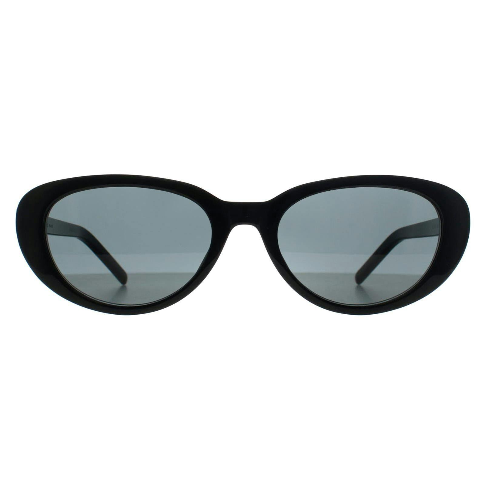 Saint Laurent Black/Grey Sunglasses Sl M154 001 Shiny