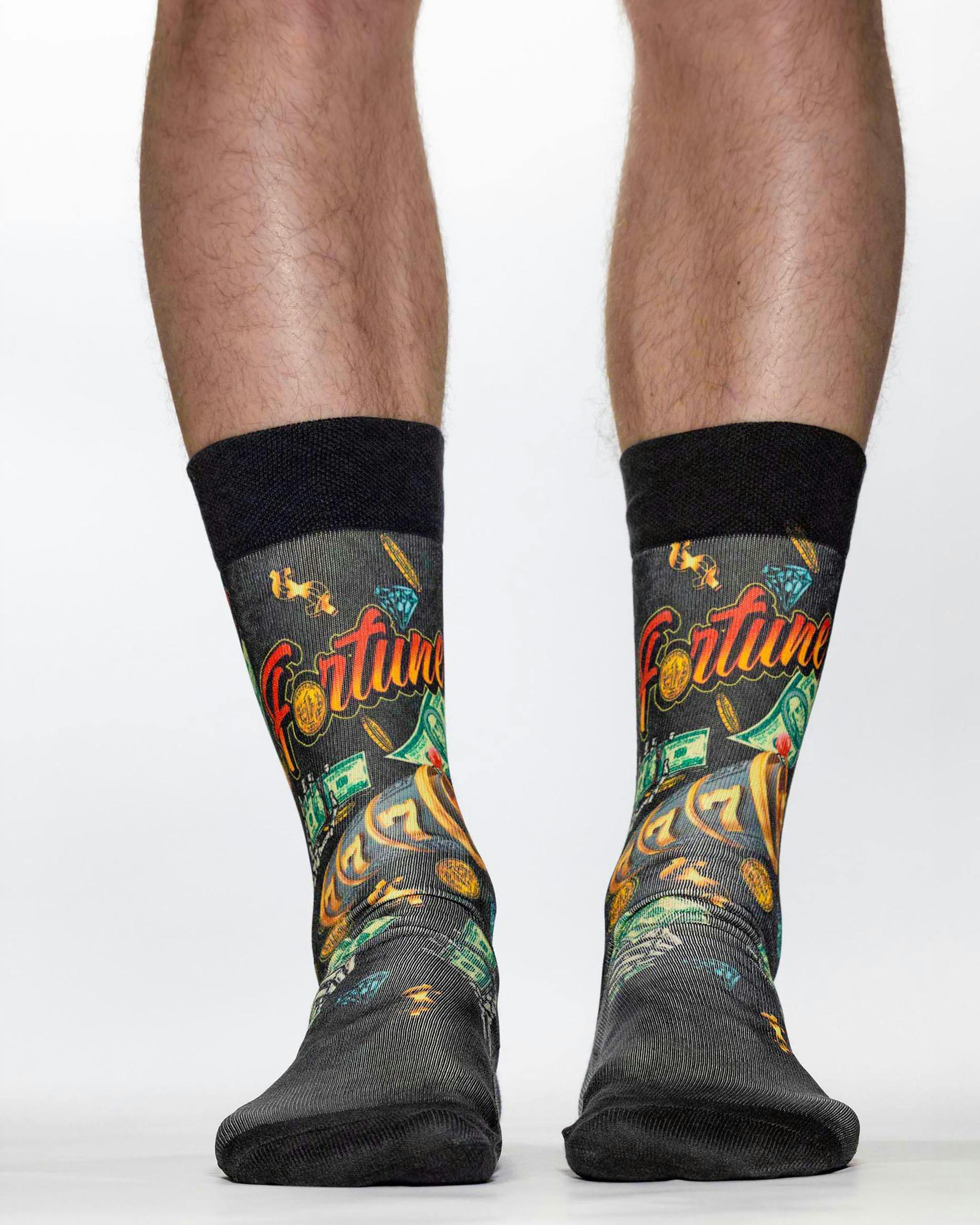 Jemsox Green Fortune - Design Socks | Fun, Colourful & Comfortable Socks