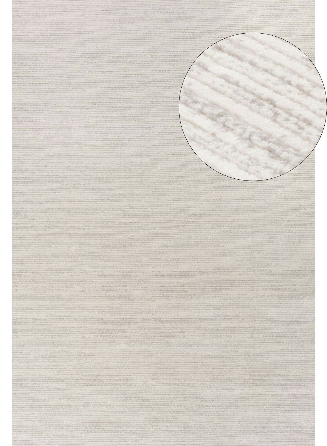 The Rugs Cream/Grey Carmel - Striped Rug | 6010 - 200X290 Cm