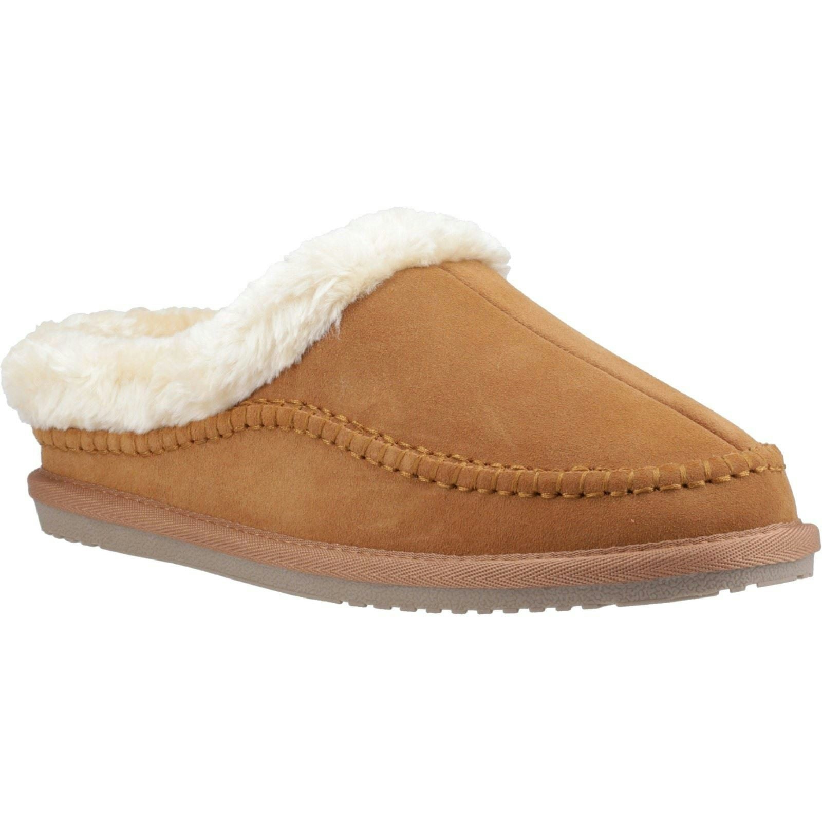 Hush Puppies Men's Atticus Suede Tan Slippers - Size 7