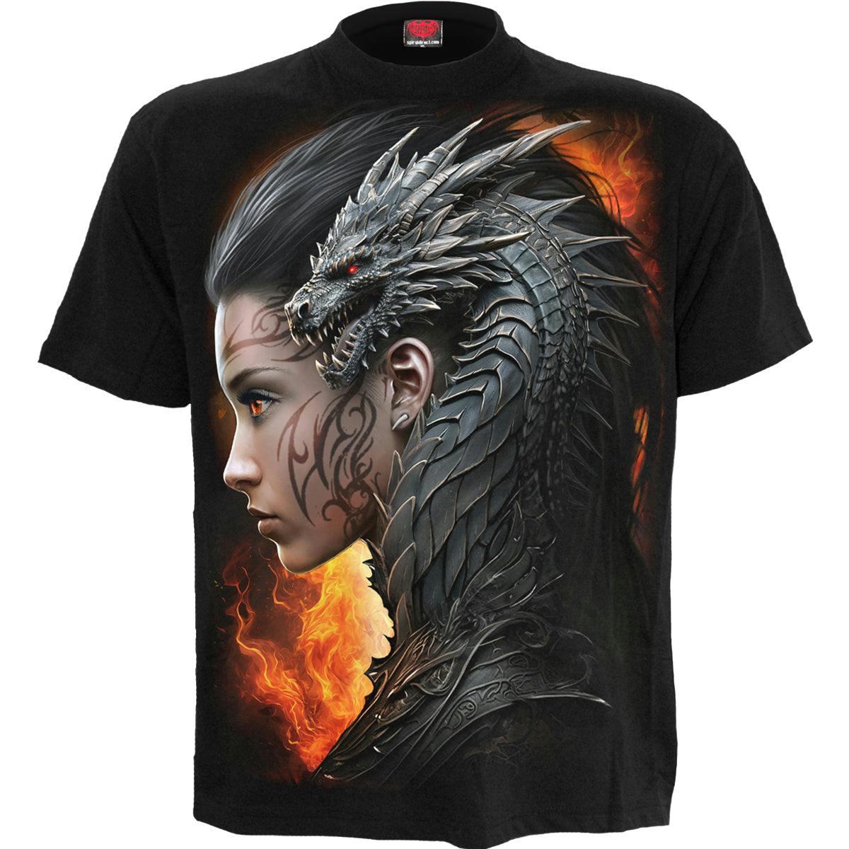 Spiral Direct Black Draco Queen - T-Shirt - Xxl - Digital