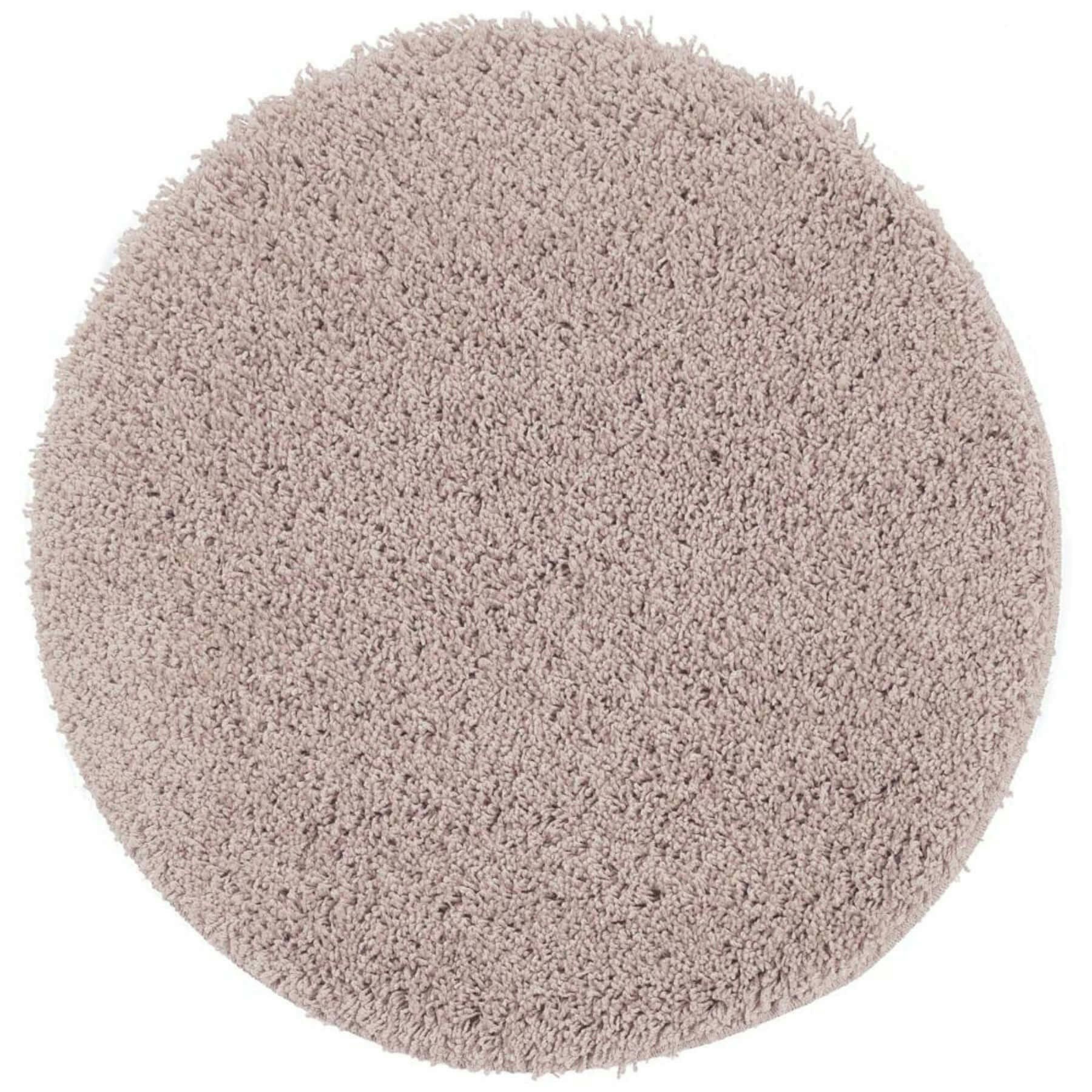 Rackhams Pink Washable Nude Shaggy Rug - Ø 100 Cm