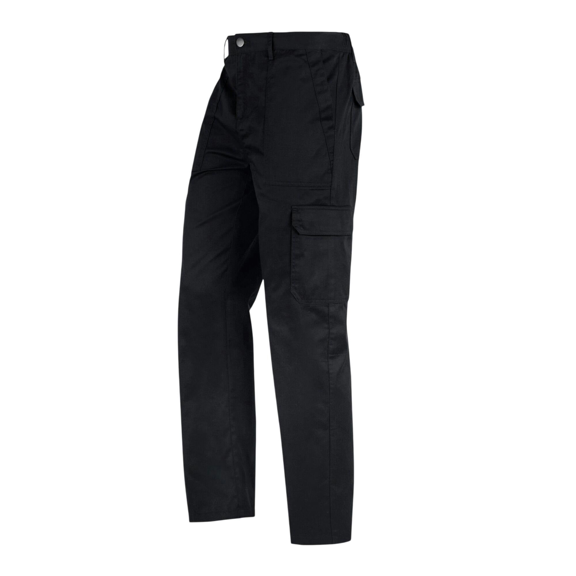 Regatta Men's Black Professional Essential Cargo Trousers - 38R - 65% Polyester/35% Cotton
