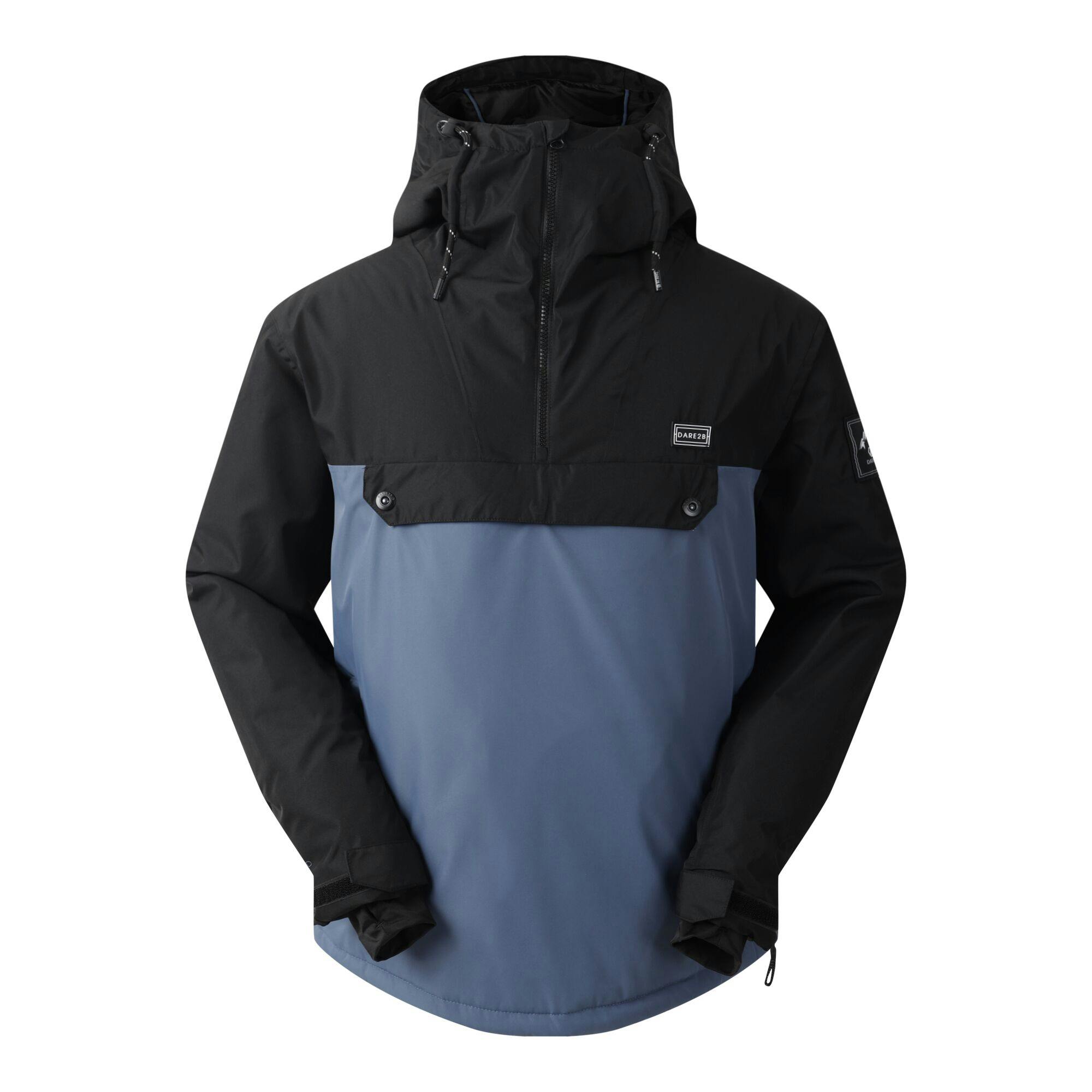 Dare 2B Men's Blue/Indigo Freeride Ii Colour Block Overhead Ski Jacket - M - 100% Recycled Polyester