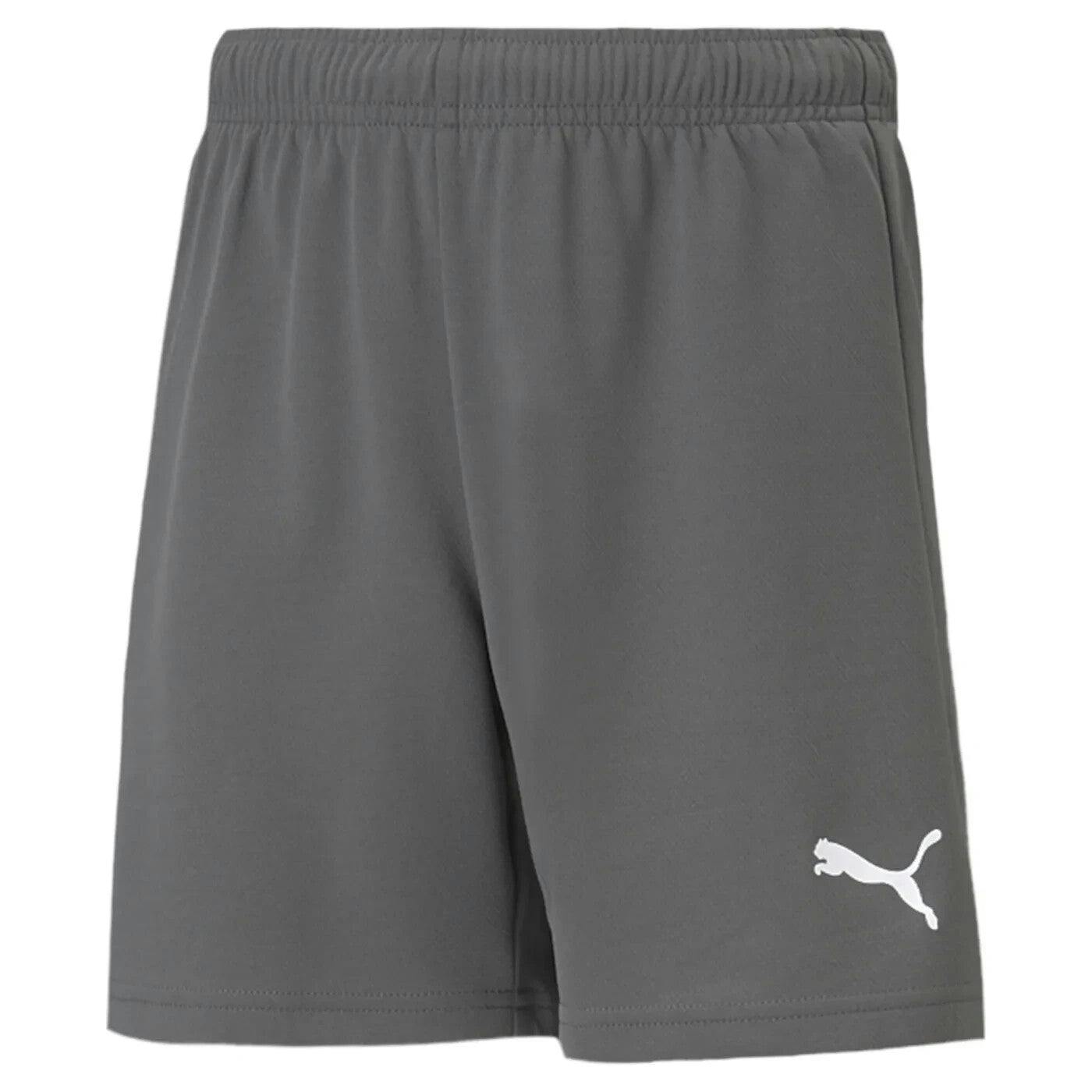 Puma Boys Grey / Girls Teamrise Shorts Junior 704943 - 128 7-8 Years