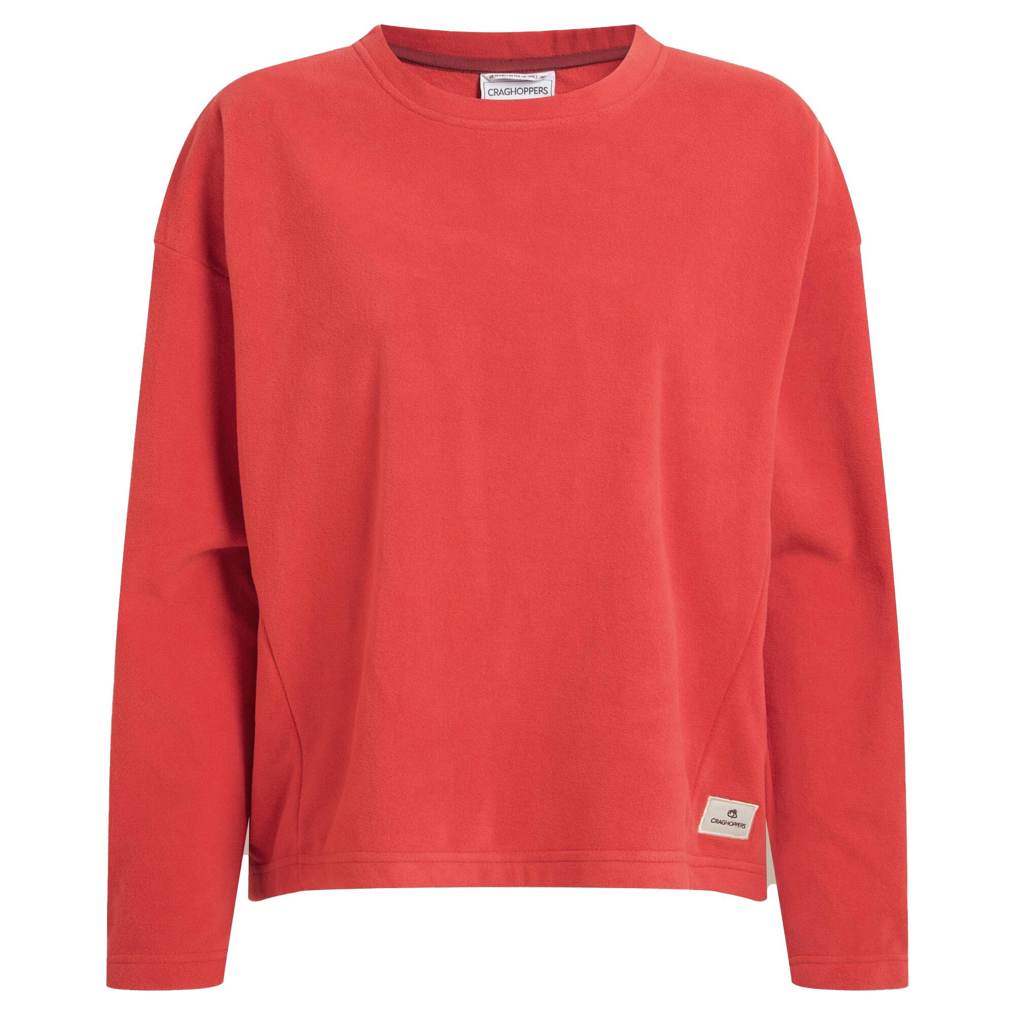 Craghoppers Women's Red Miska Sweatshirt - Compote - 12 Uk - Compote - 100% Recycled Polyester