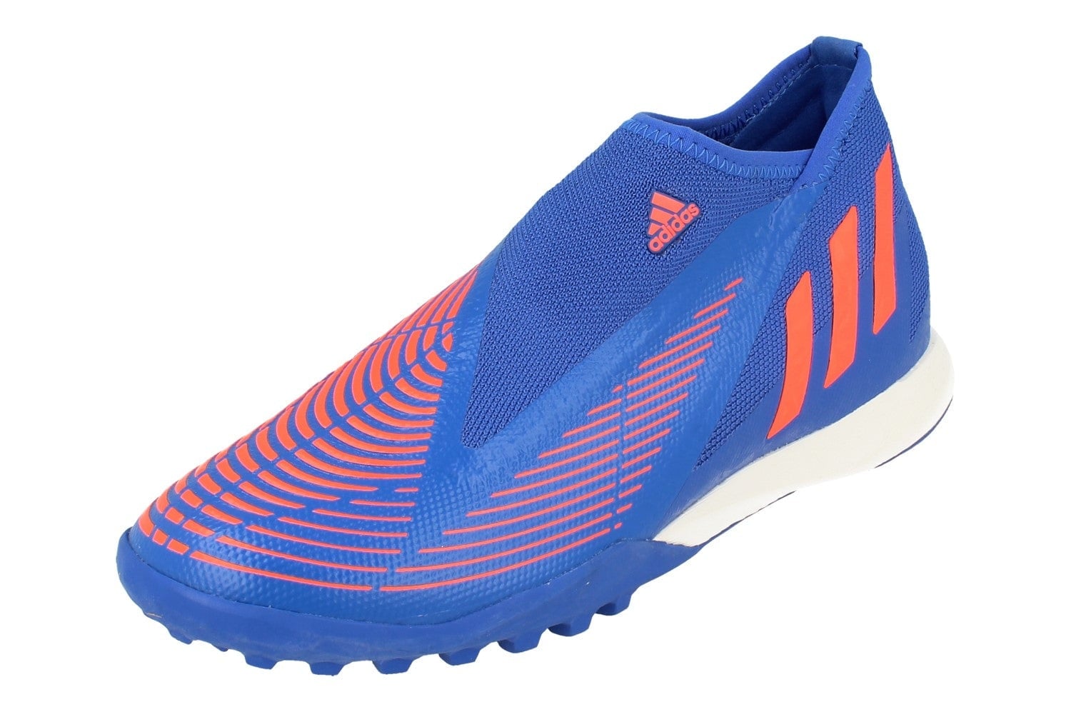 Adidas Men's Blue/White/Orange Predator Edge.3 Ll Tf Football Boots Trainers Gx2630 - Uk 7.5 | Us 8 | Eu 41 1/3