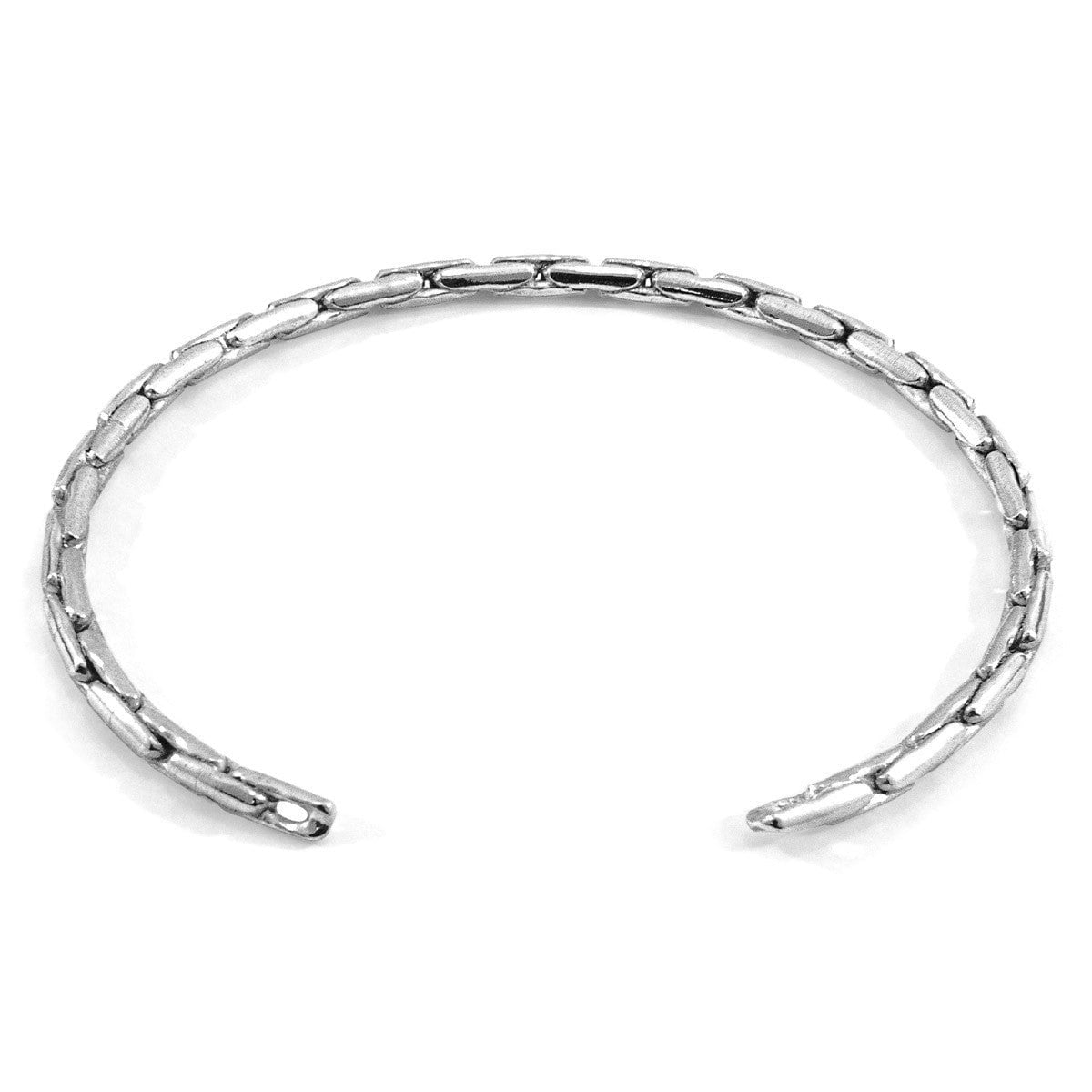 Anchor & Crew Silver Mizzen Sail Chain Bangle - S - 19Cm