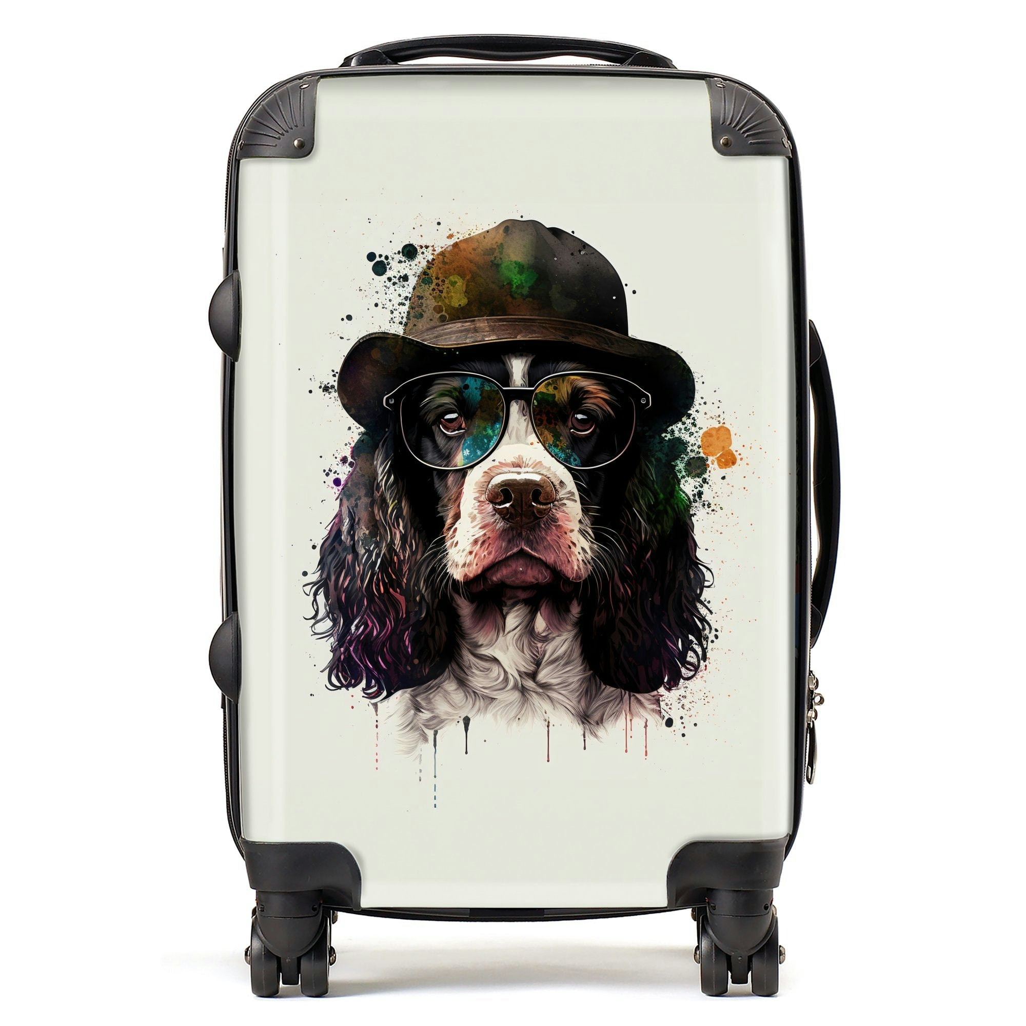 Warren Reed Springer Spaniel Dog Splashart Suitcase - Cabin