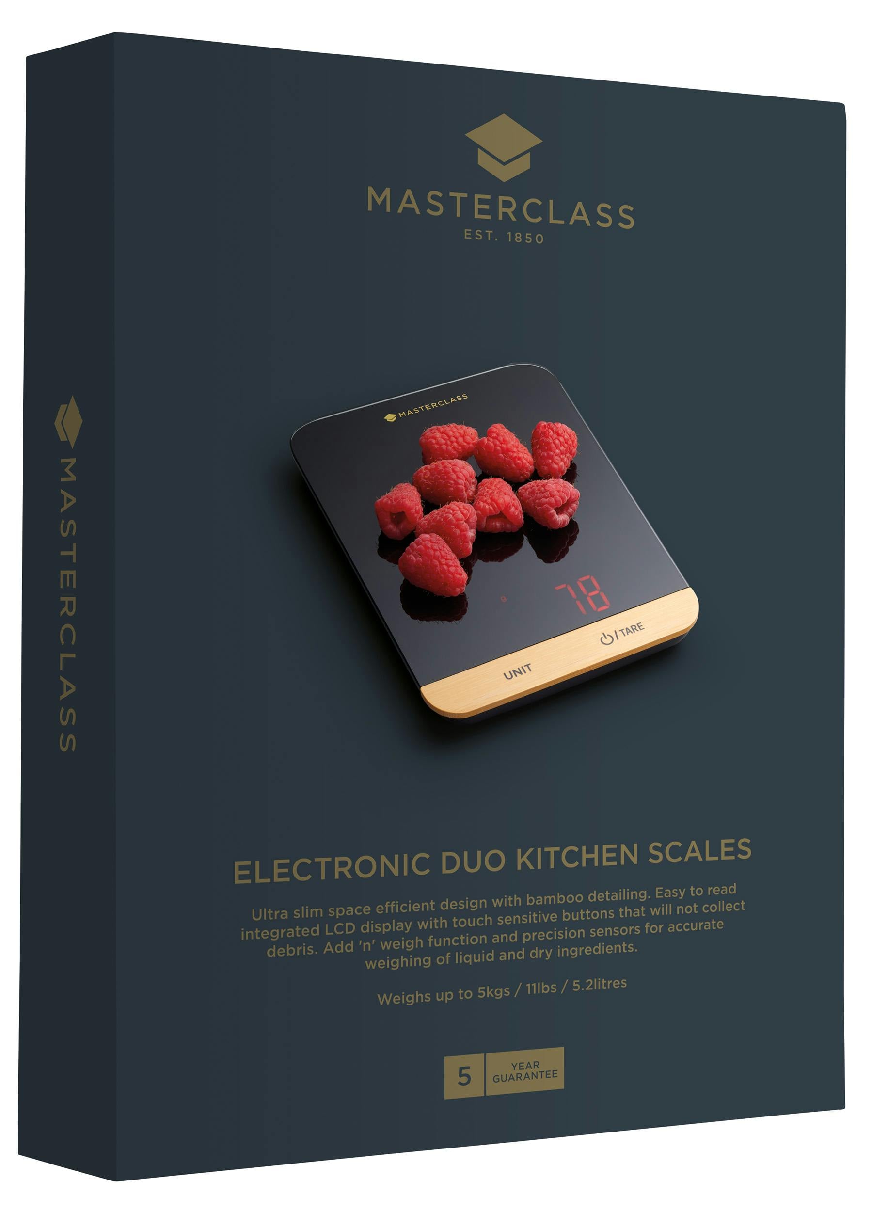 Masterclass Black Electronic Duo Platform Scales