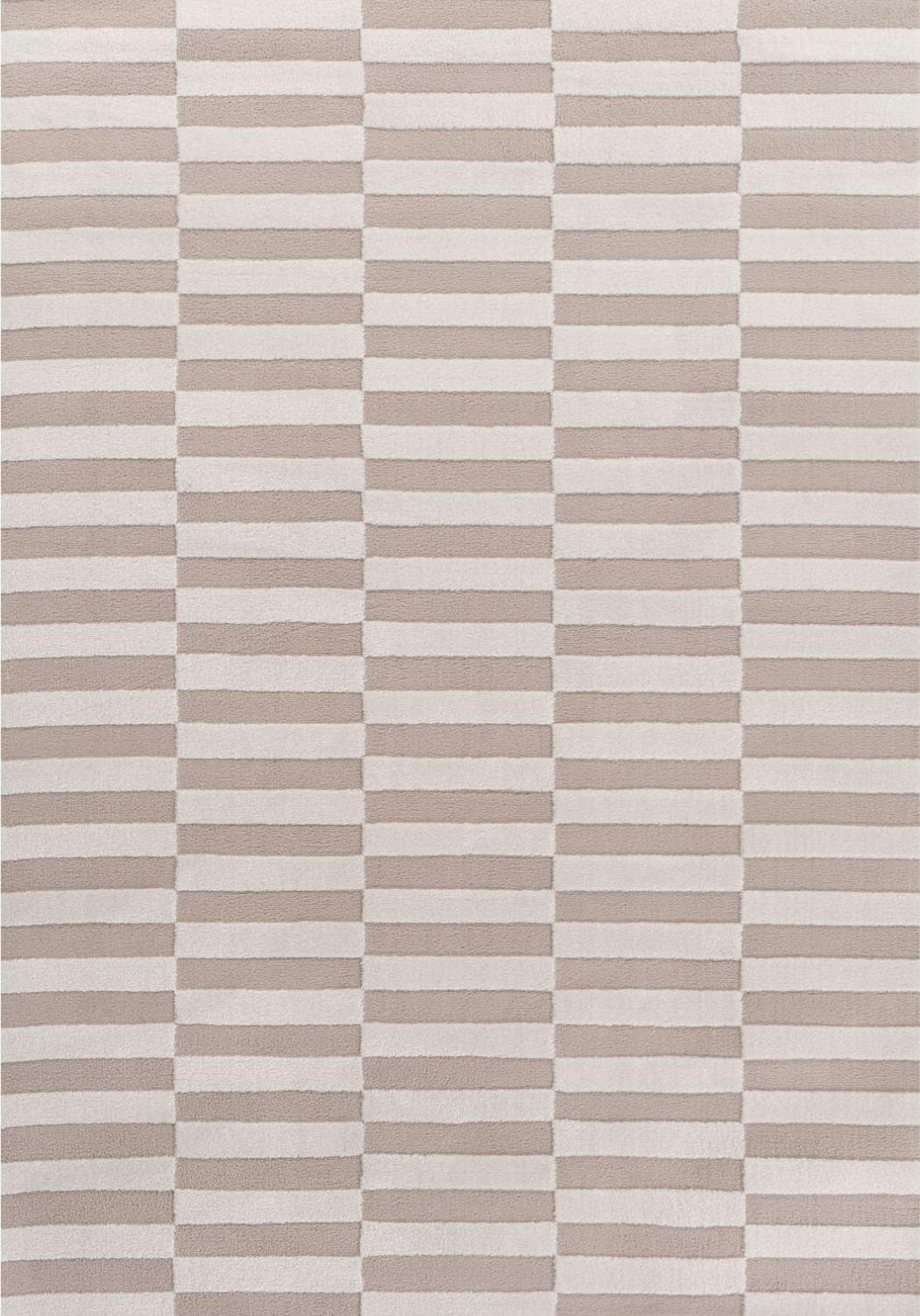 The Rugs Beige Loft Striped Rug - 120X170 Cm