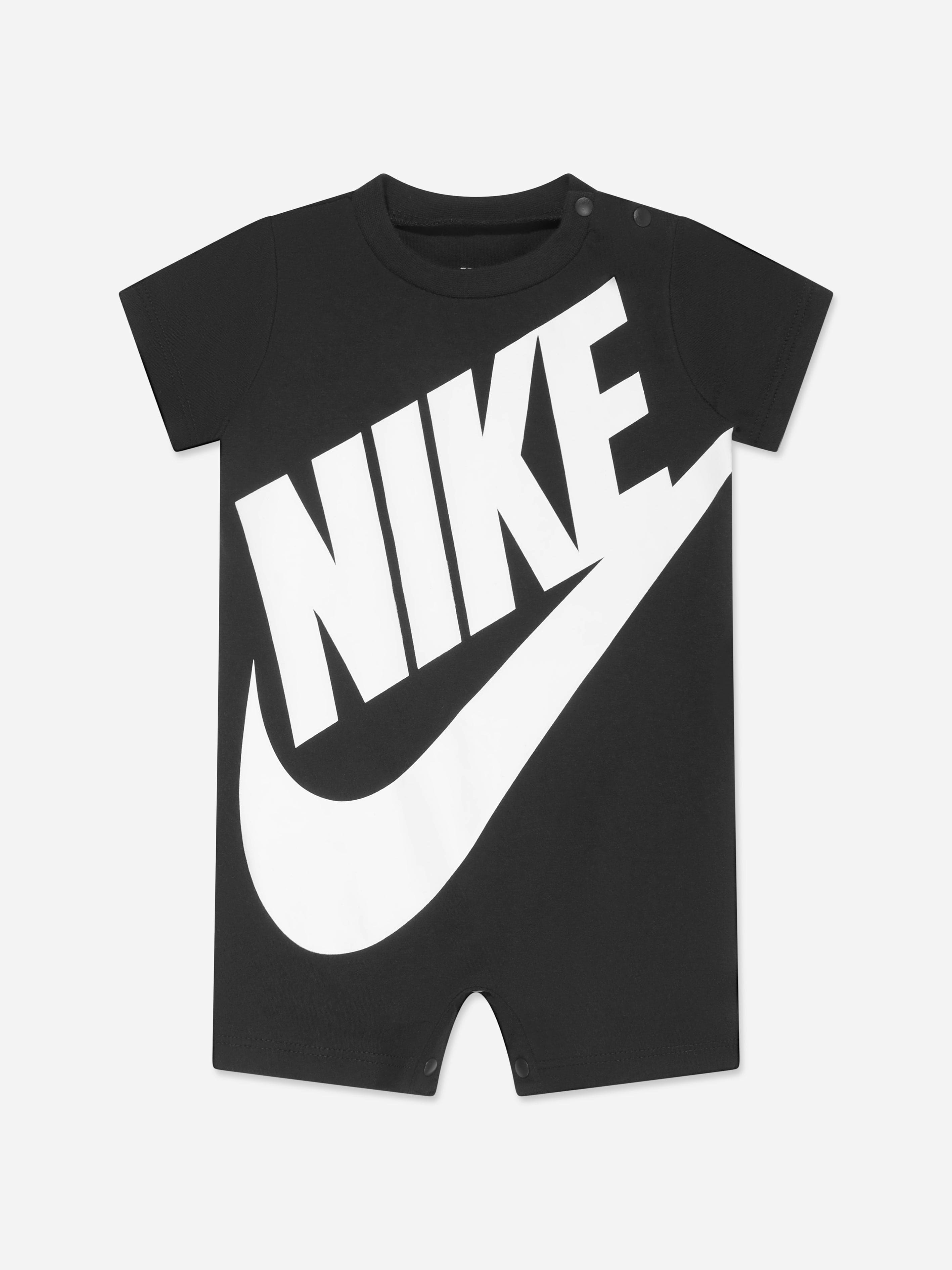 Nike Men's Black Baby Boys Futura Romper In - 12 Mths