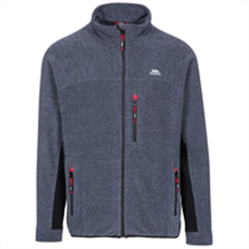 Trespass Men's Black Jynx Heavyweight Fleece Jacket - Navy Stripe - Xl