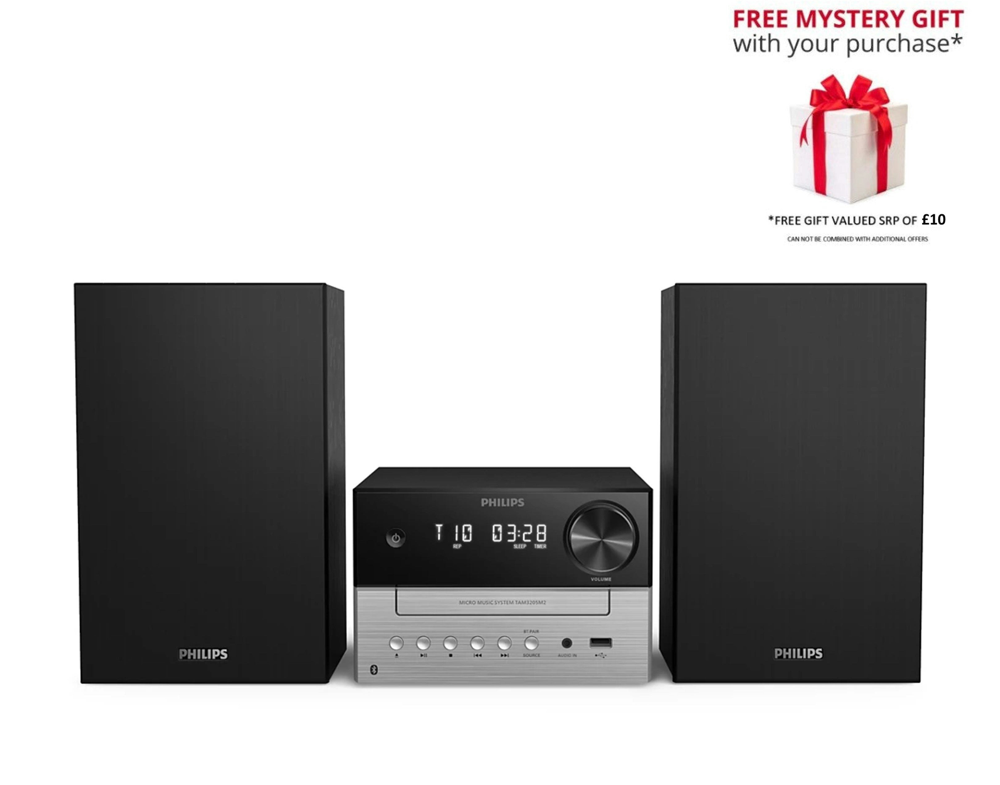 Philips Tam3205m2 Micro Music Hifi System – Free Gift Rrp £10!